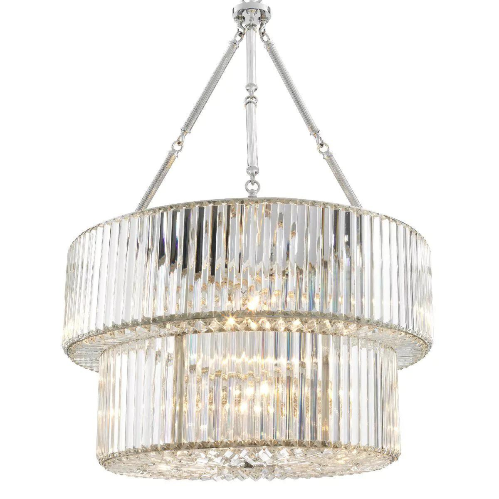 Infinity Double Modern Chandeliers (Bronze/Nickel Finish) - Eichholtz - Luxury Lighting Boutique