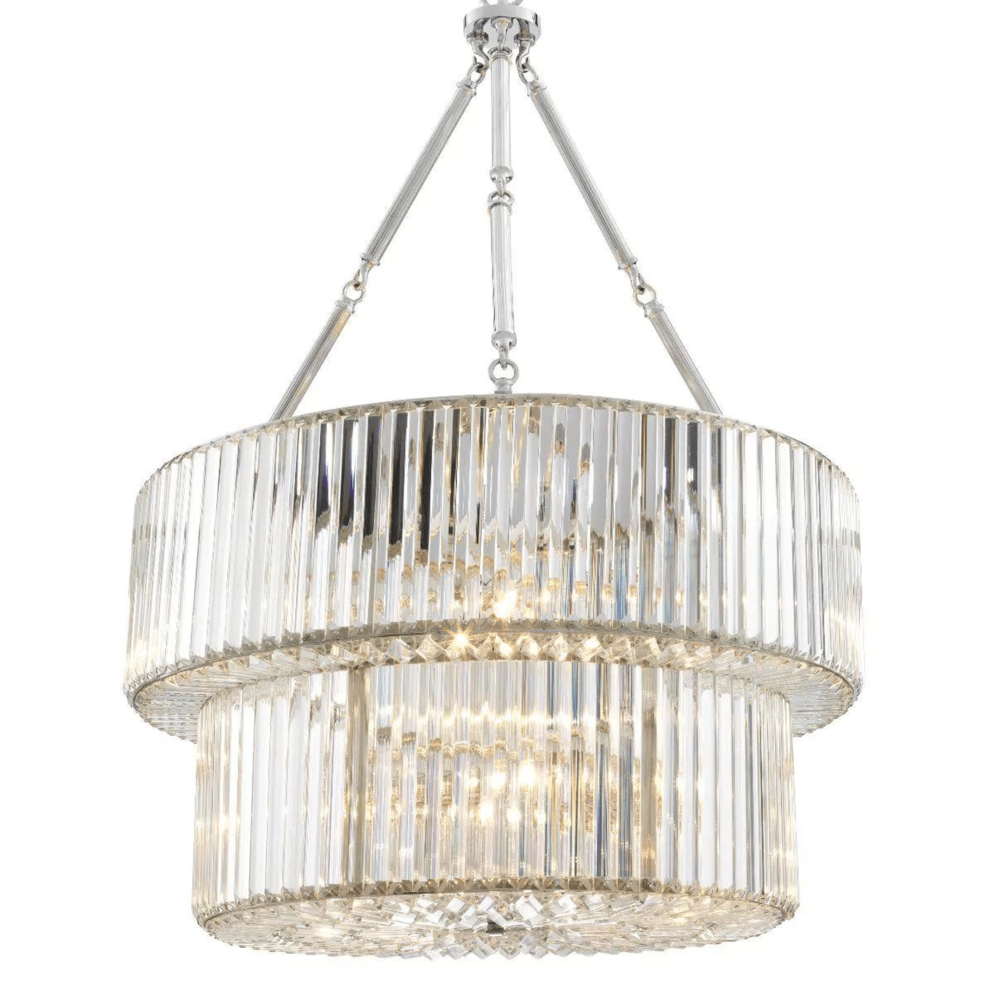Infinity Double Modern Chandeliers - Bronze | Nickel - Eichholtz - Luxury Lighting BoutiqueBrass/Metal ChandeliersEichholtz