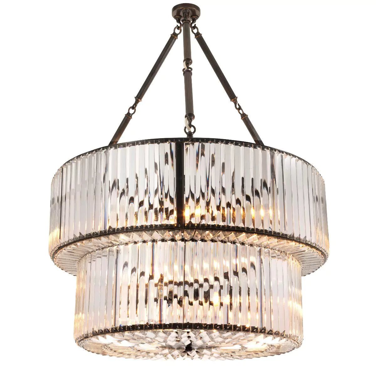 Infinity Double Modern Chandeliers - Bronze | Nickel - Eichholtz - Luxury Lighting BoutiqueBrass/Metal ChandeliersEichholtz