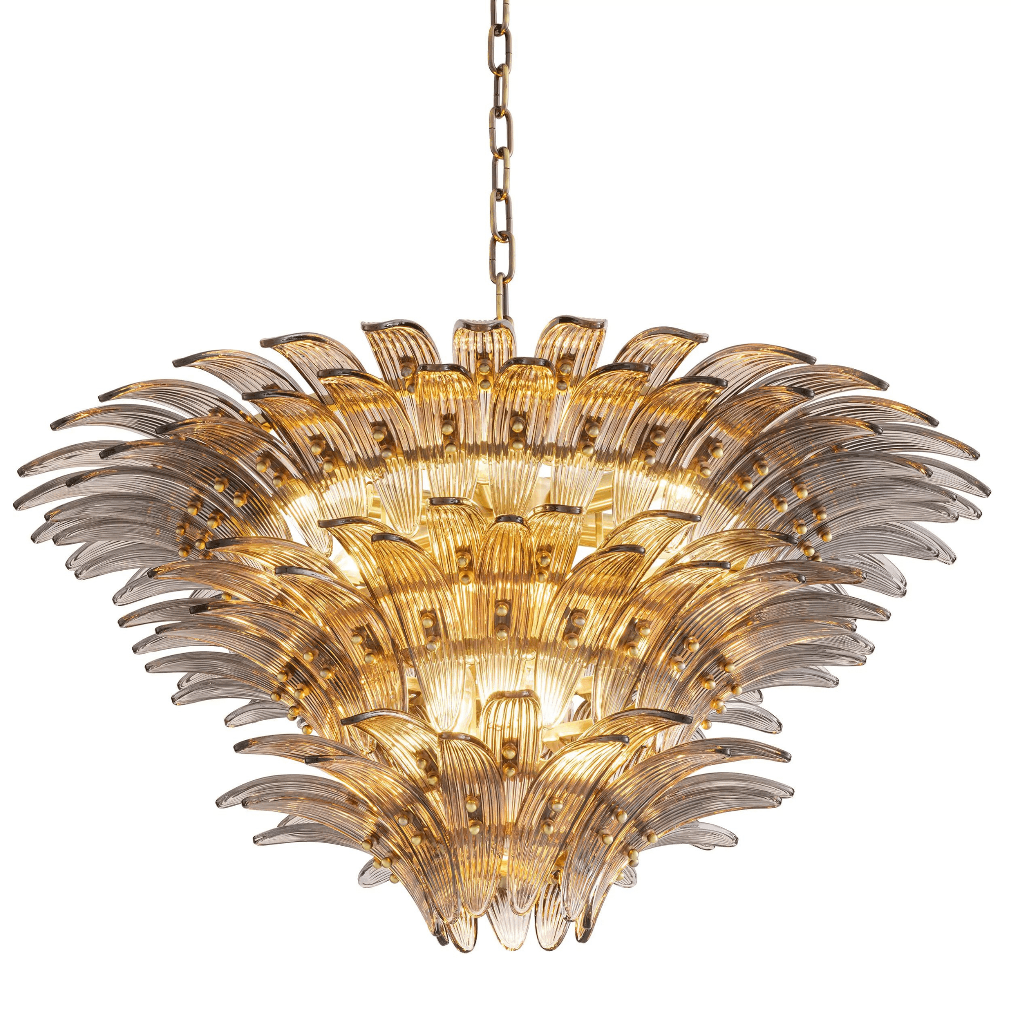 Italo Brass Modern Chandelier - Eichholtz - Luxury Lighting BoutiqueCeiling LightsEichholtz