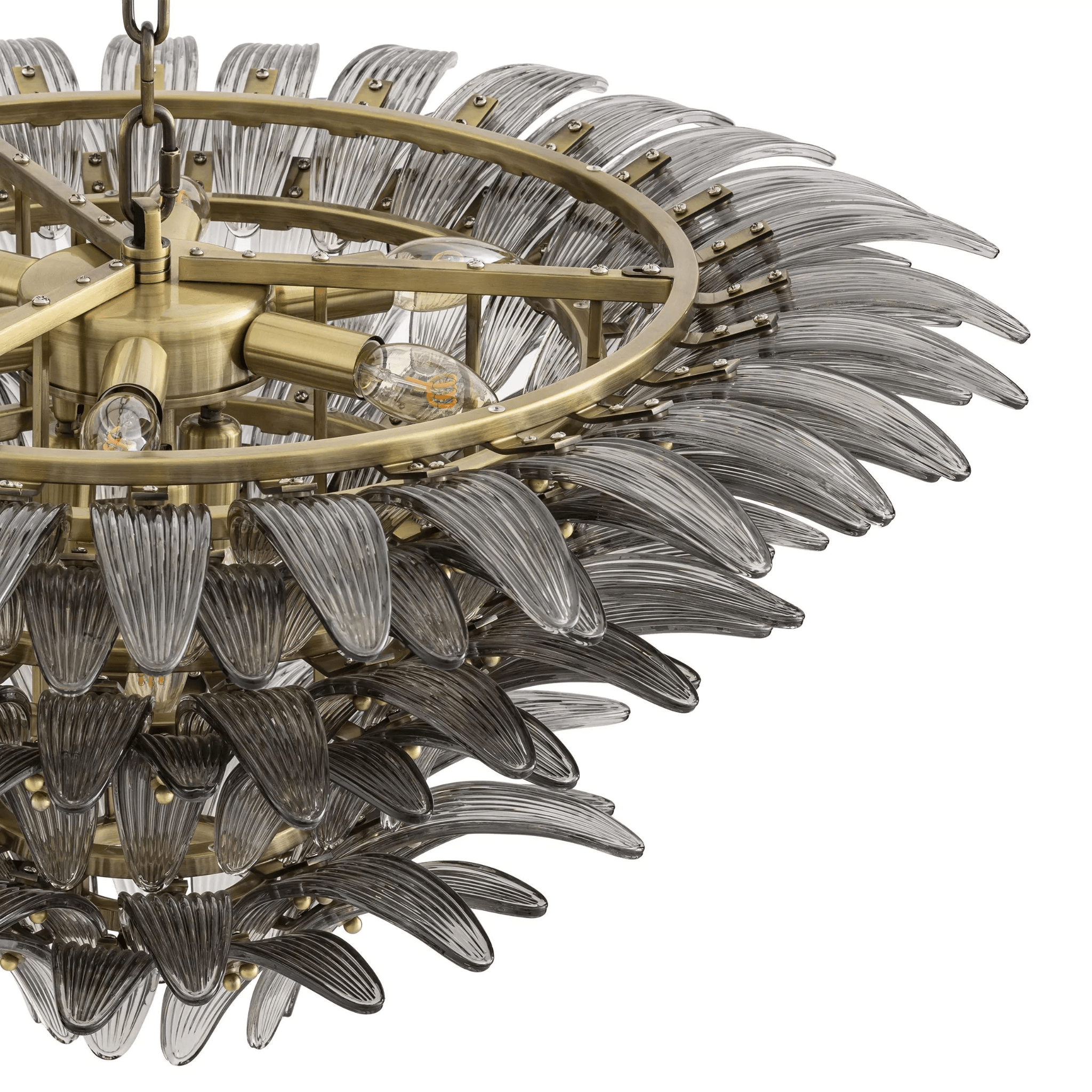 Italo Brass Modern Chandelier - Eichholtz - Luxury Lighting BoutiqueCeiling LightsEichholtz