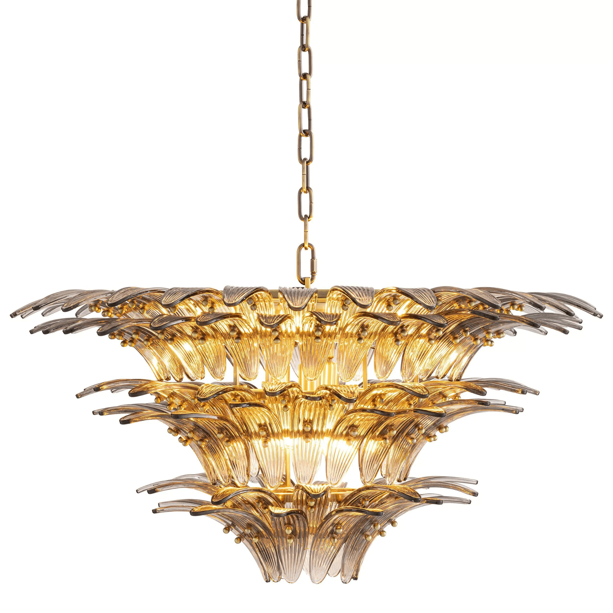 Italo Brass Modern Chandelier - Eichholtz - Luxury Lighting BoutiqueCeiling LightsEichholtz