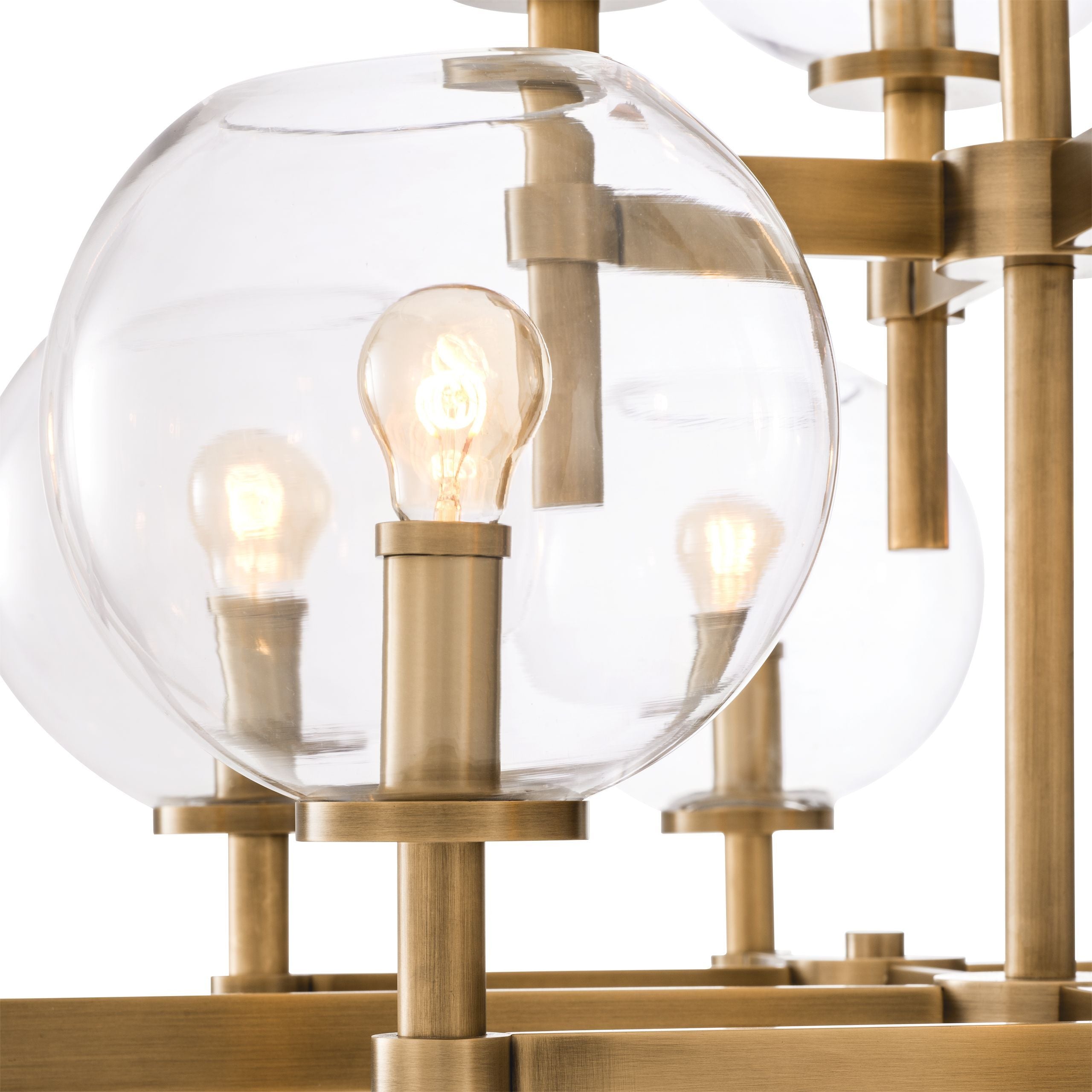 Jade Modern L Chandelier - Brass - Eichholtz - Luxury Lighting BoutiqueBrass/Metal ChandeliersEichholtz