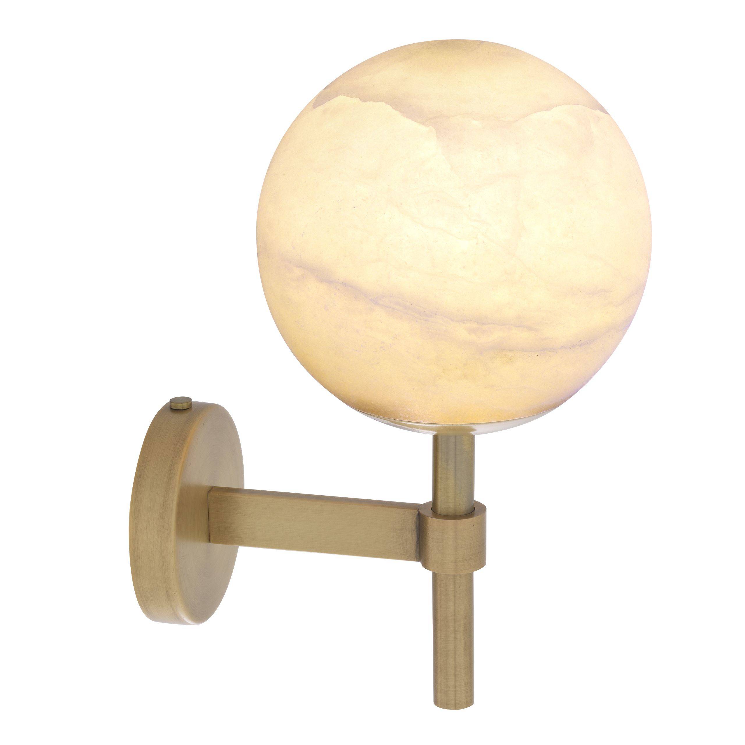 Jade Wall Lamp - Brass & Alabster Eichholtz - Luxury Lighting BoutiqueWall LightsEichholtz
