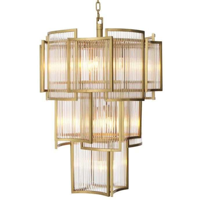 Jet Set Modern Chandelier - Gold | Antique Brass - Eichholtz - Luxury Lighting BoutiqueCeiling LightEichholtz