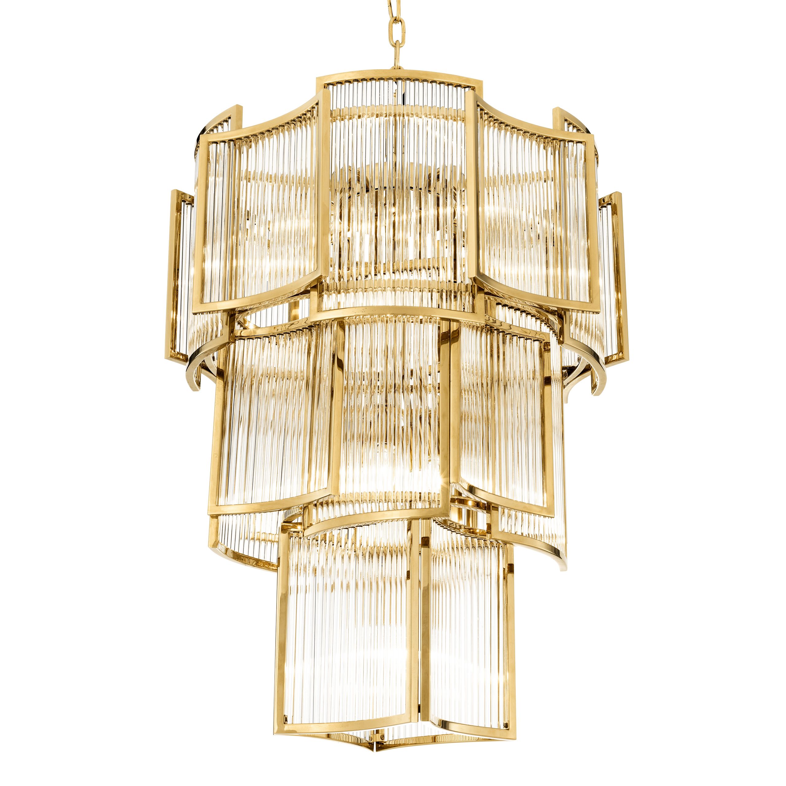 Jet Set Modern Chandelier - Gold | Antique Brass - Eichholtz - Luxury Lighting BoutiqueCeiling LightEichholtz