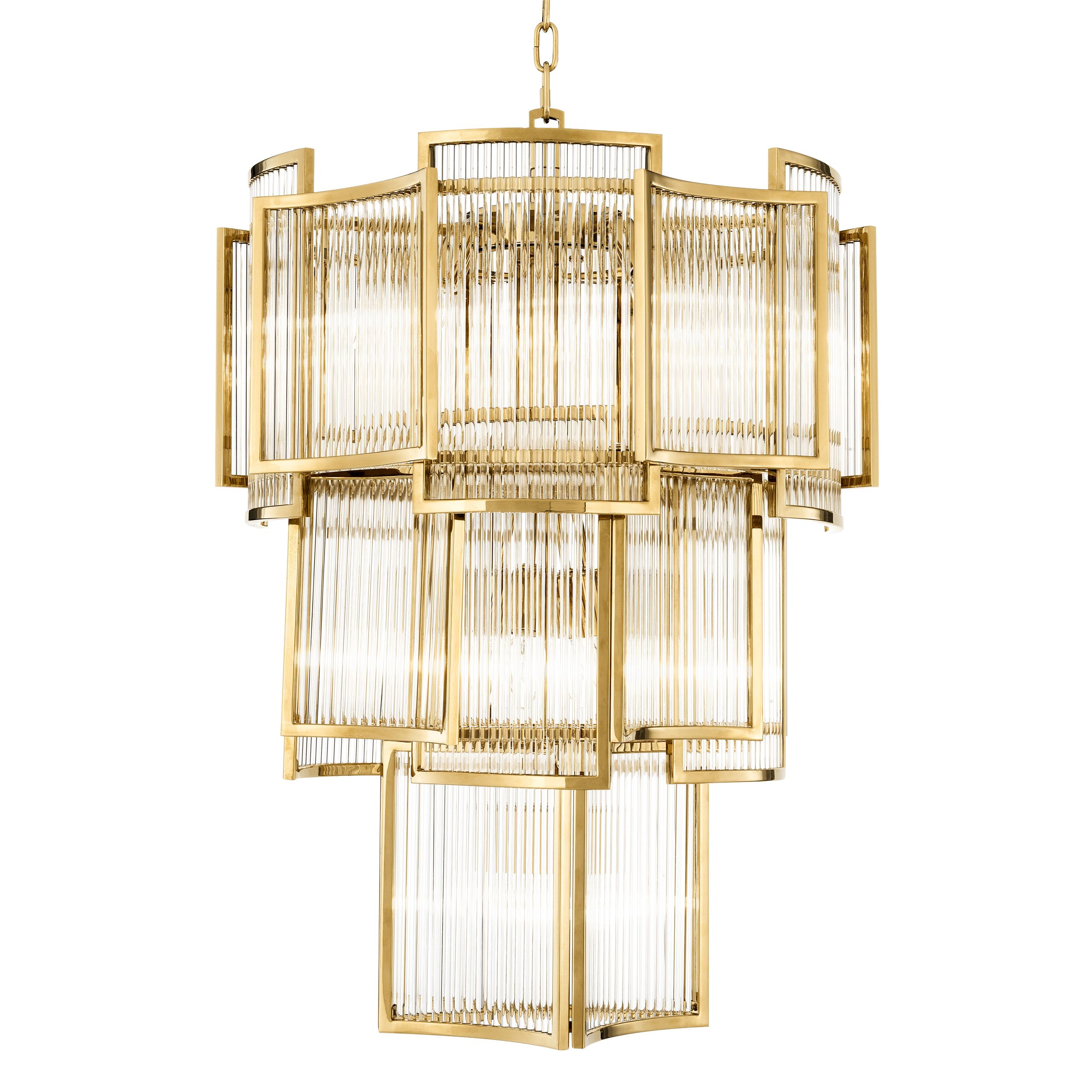 Jet Set Modern Chandelier - Gold | Antique Brass - Eichholtz - Luxury Lighting BoutiqueCeiling LightEichholtz