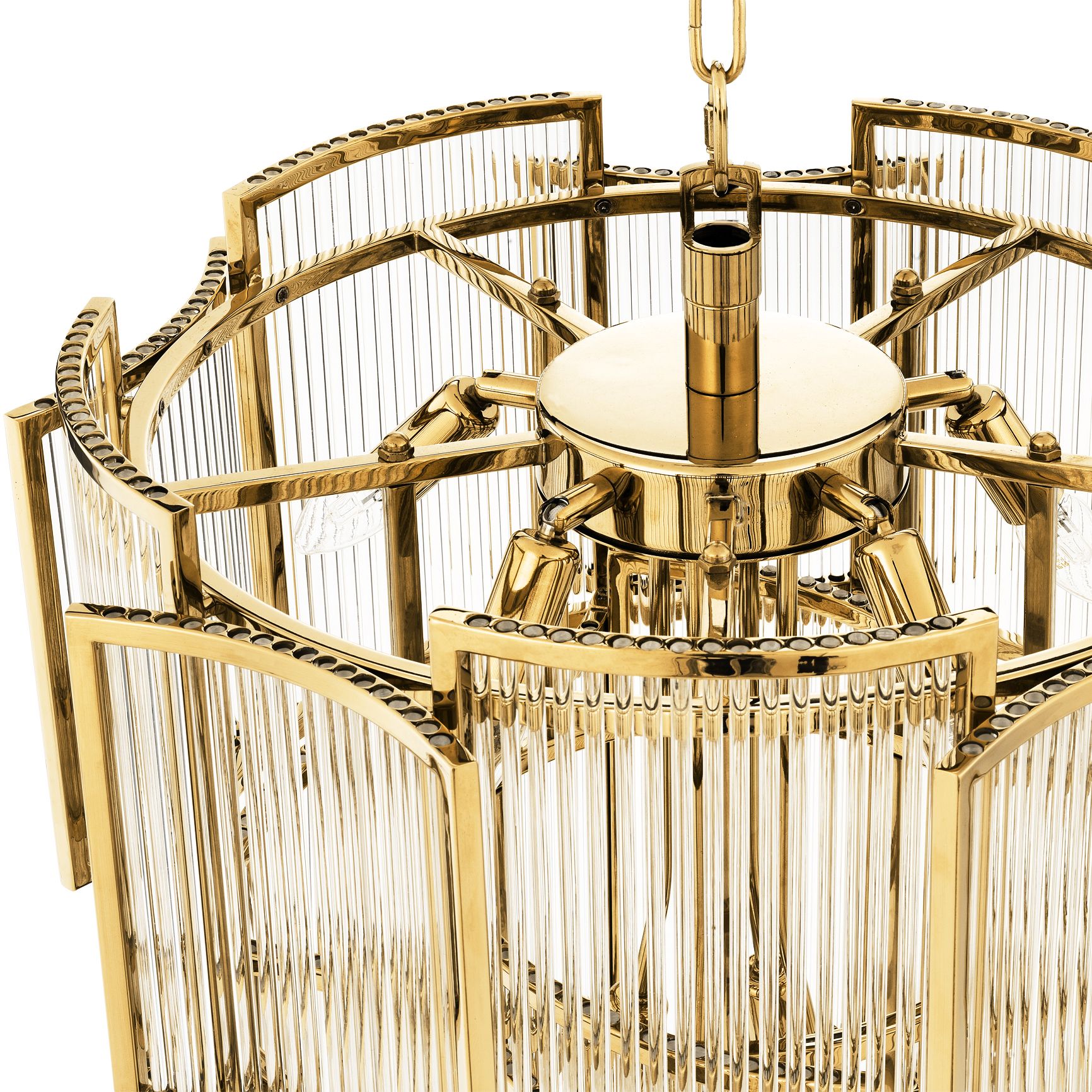 Jet Set Modern Chandelier - Gold | Antique Brass - Eichholtz - Luxury Lighting BoutiqueCeiling LightEichholtz