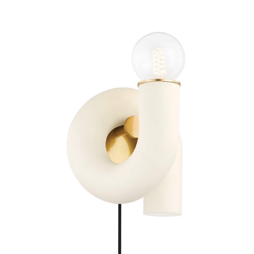 Jolie Wall Light (HL725201 - AGB) - Mitzi - Luxury Lighting BoutiqueBrass/Metal ChandeliersMitzi