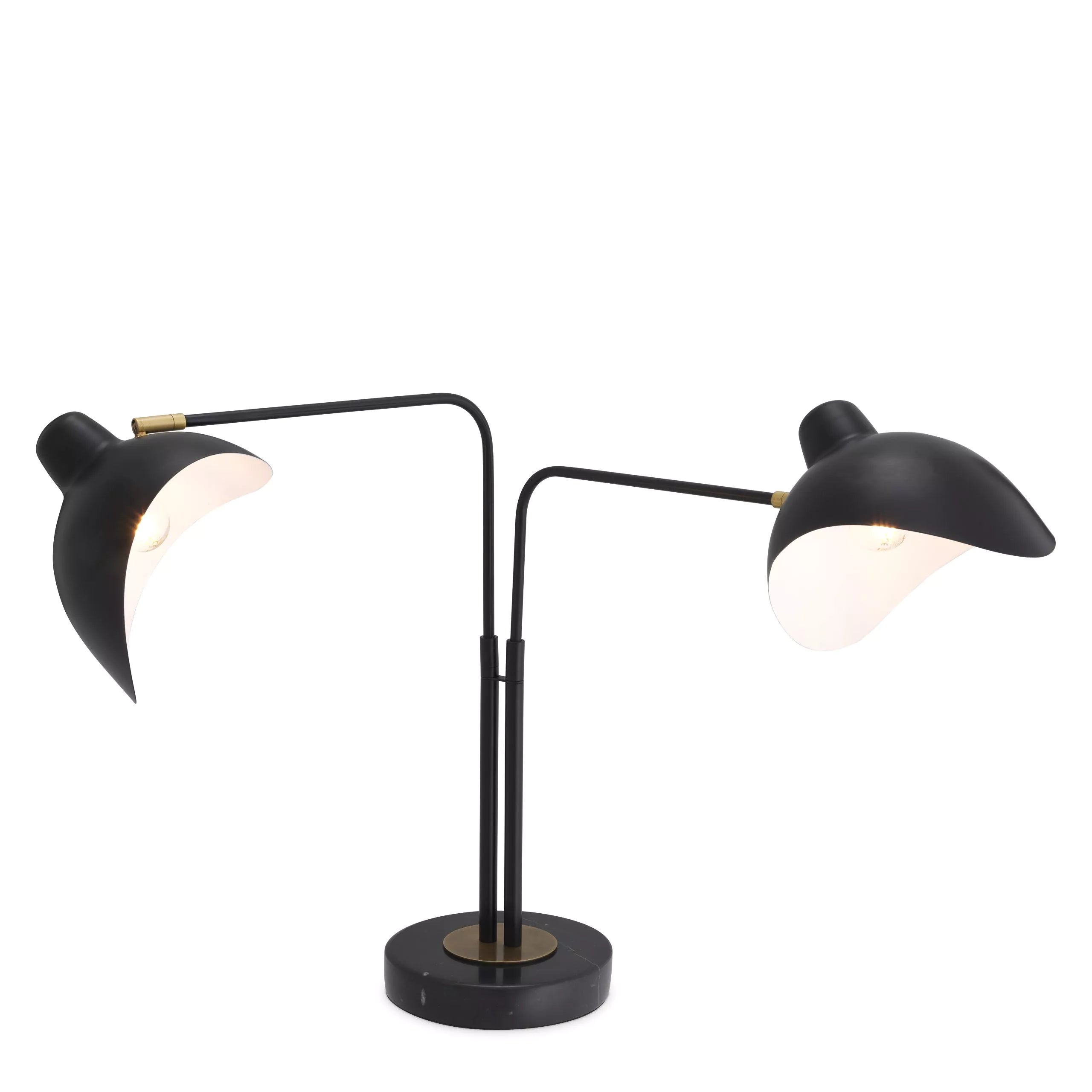 Joshua Table Lamp - (Black finish | antique brass finish | marble base) - Eichholtz - Luxury Lighting Boutique
