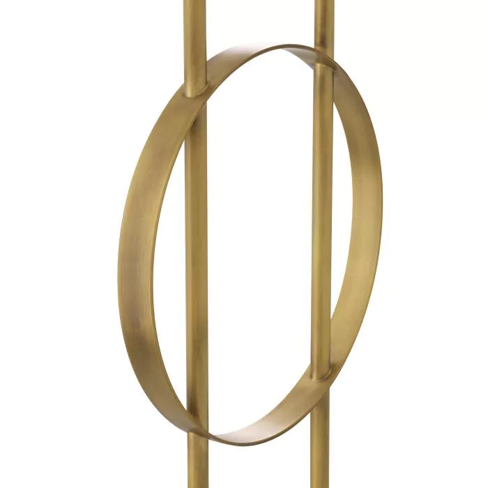 Kaiser Floor Lamp - (Antique brass finish | white marble) - Eichholtz - Luxury Lighting Boutique