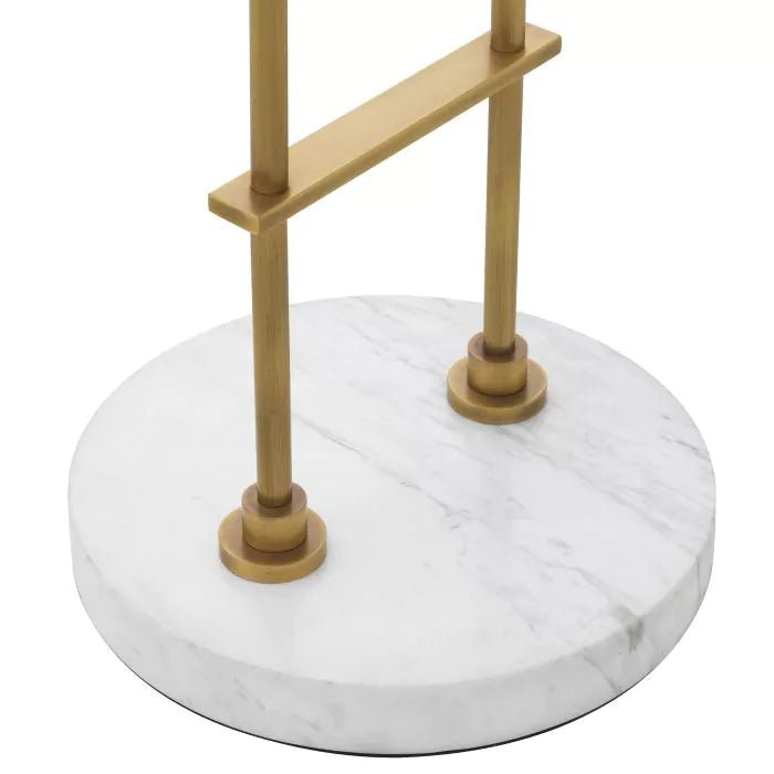 Kaiser Floor Lamp - Antique Brass & White Marble - Eichholtz - Luxury Lighting BoutiqueFloor LampEichholtz