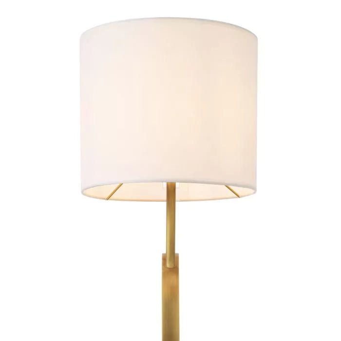 Kaiser Floor Lamp - Antique Brass & White Marble - Eichholtz - Luxury Lighting BoutiqueFloor LampEichholtz