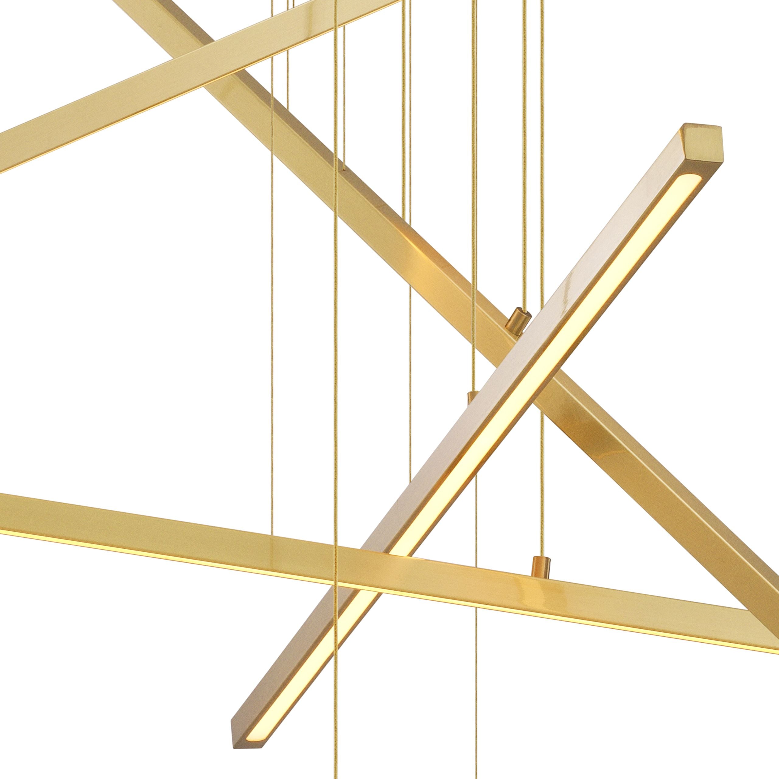 Kimpton Modern Chandelier - Brass - Eichholtz - Luxury Lighting BoutiqueBasket & Pendant ChandeliersEichholtz