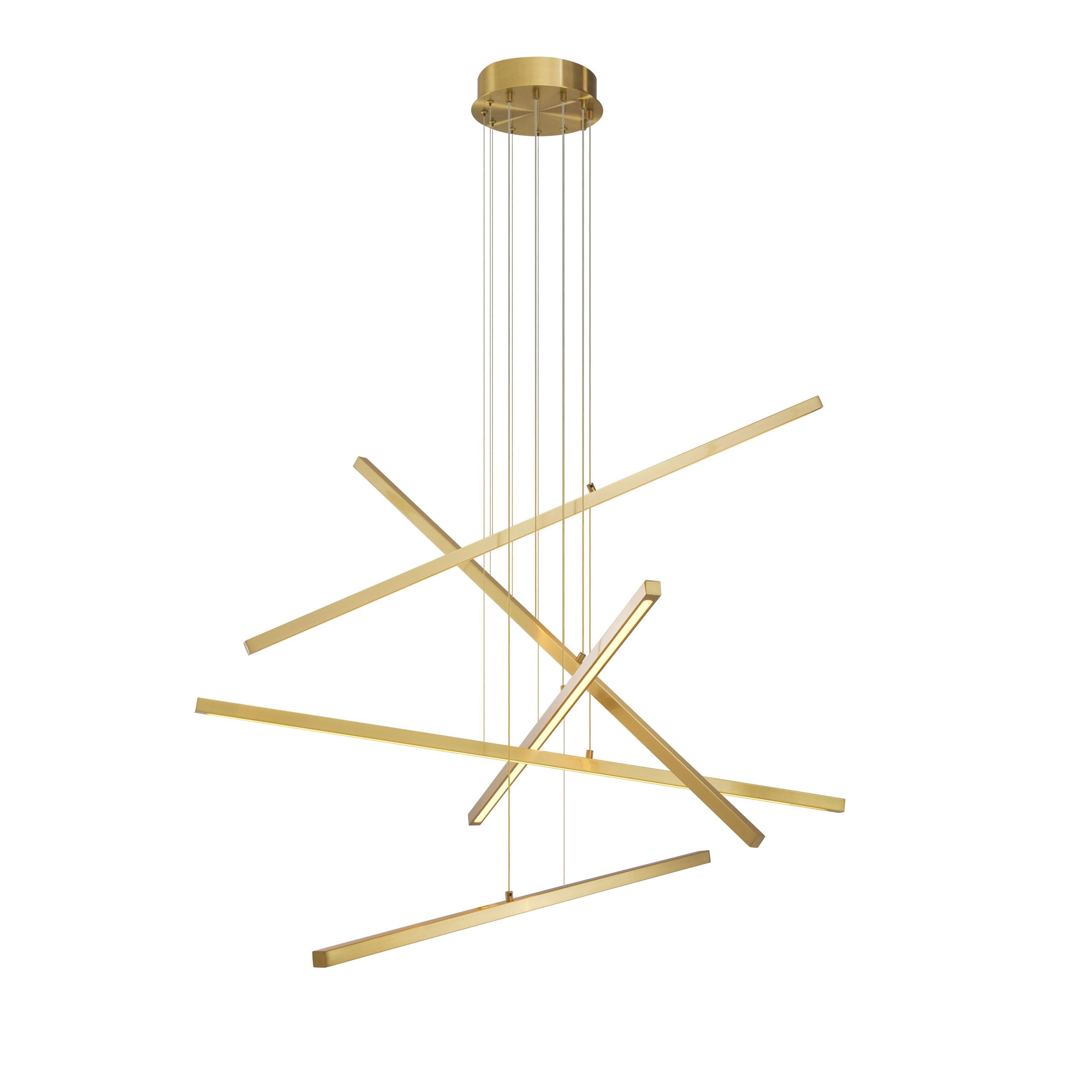 Kimpton Modern Chandelier - Brass - Eichholtz - Luxury Lighting BoutiqueBasket & Pendant ChandeliersEichholtz