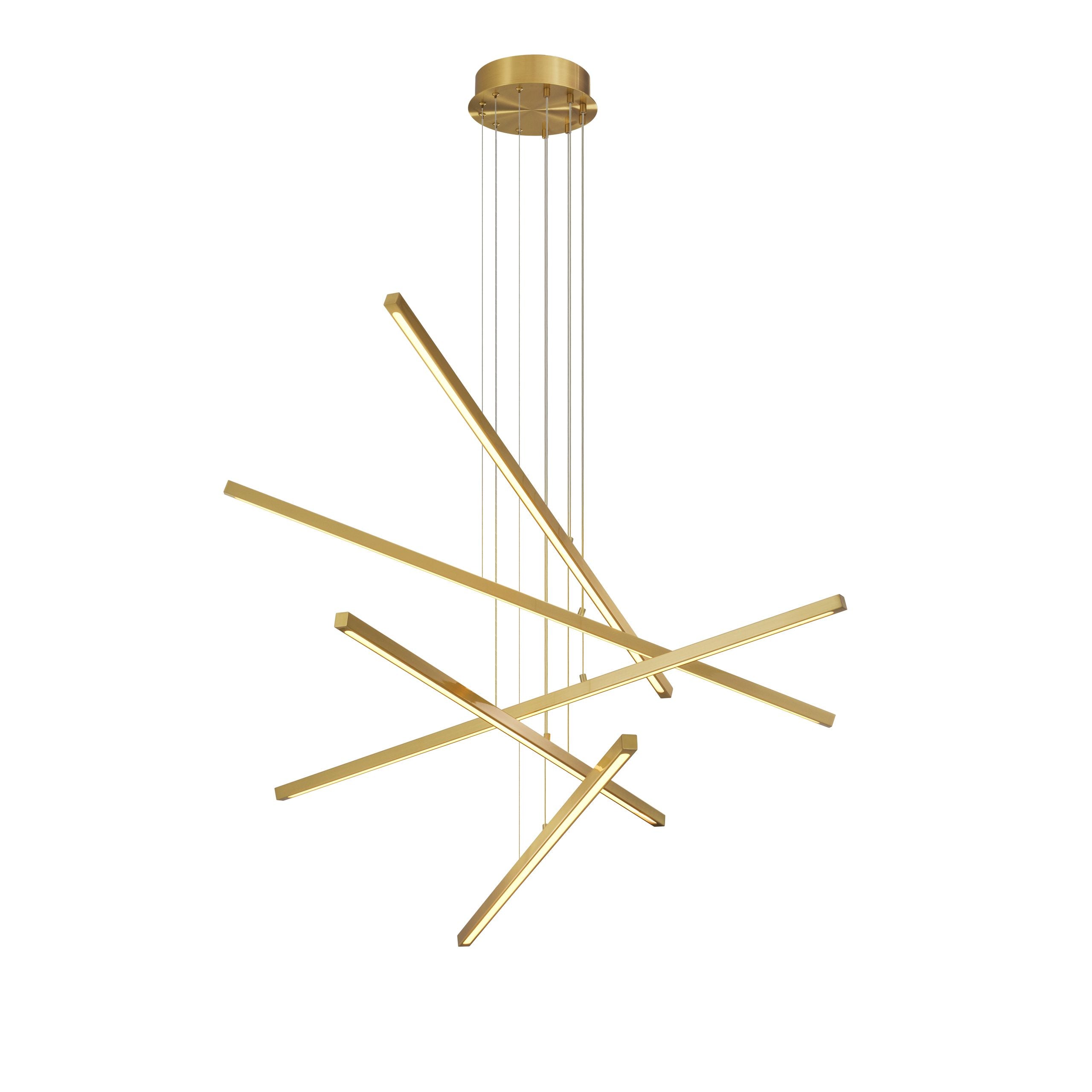 Kimpton Modern Chandelier - Brass - Eichholtz - Luxury Lighting BoutiqueBasket & Pendant ChandeliersEichholtz