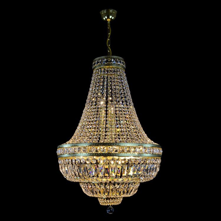 Kingston 15 Light Basket Crystal Chandelier - Wranovsky - Luxury Lighting BoutiqueBasket & Pendant ChandeliersWranovsky