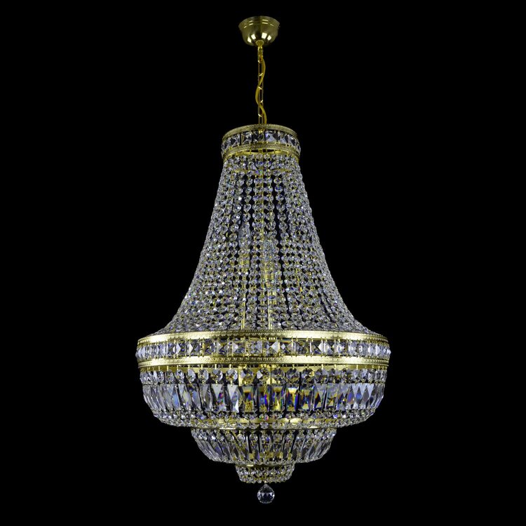 Kingston 15 Light Basket Crystal Chandelier - Wranovsky - Luxury Lighting Boutique