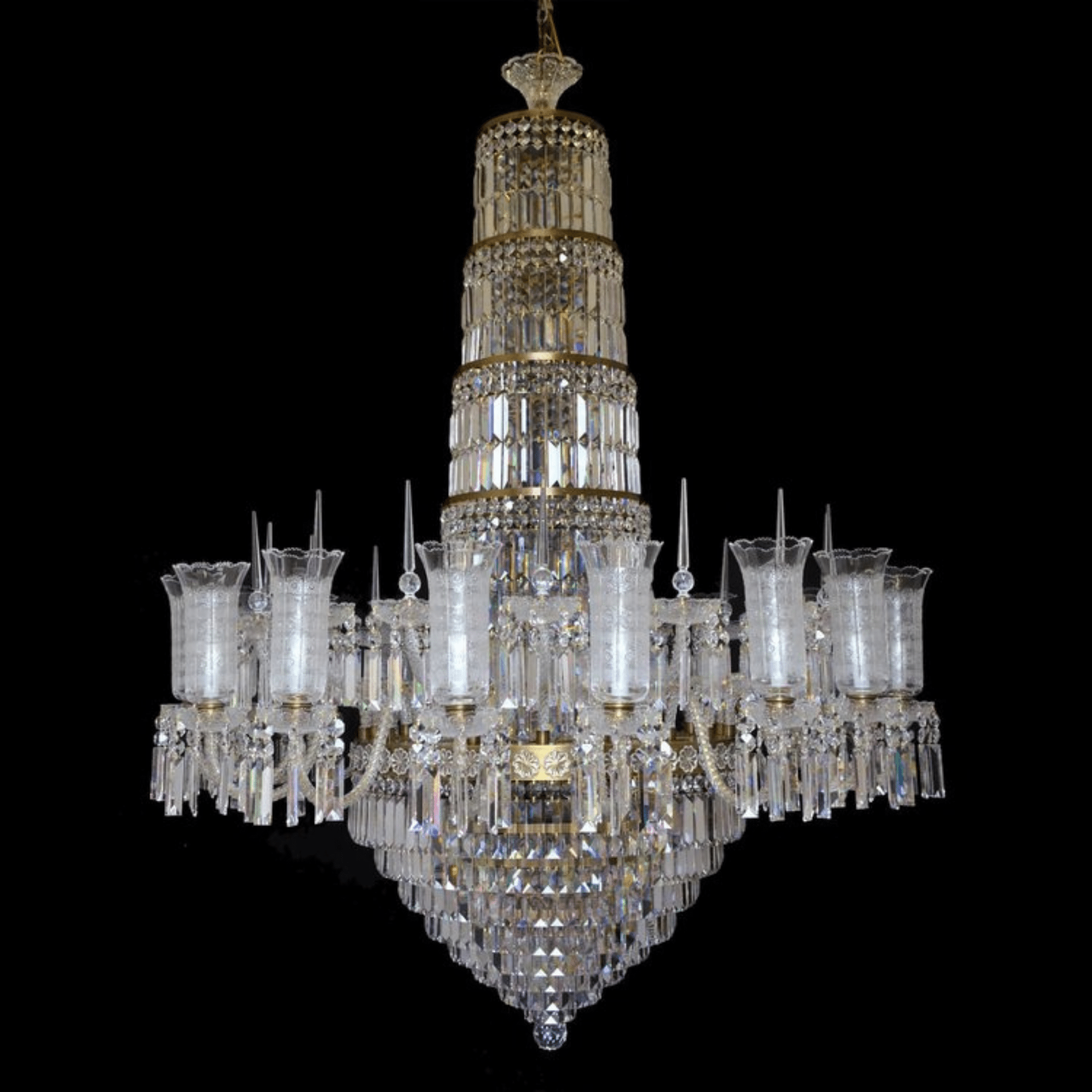 Lances 32 Crystal Glass Chandelier - Wranovsky - Luxury Lighting BoutiqueTraditional Crystal ChandeliersWranovsky