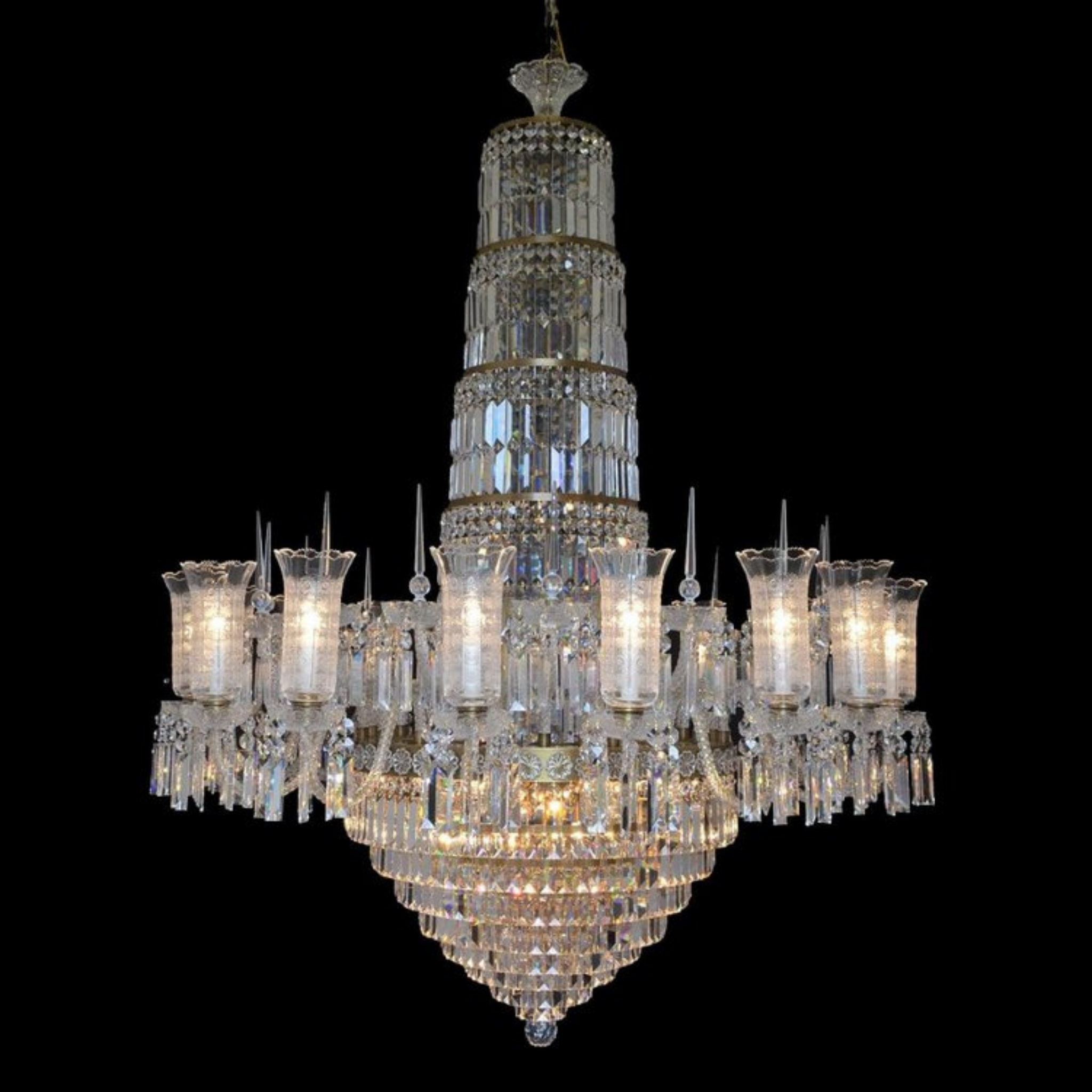 Lances 32 Crystal Glass Chandelier - Wranovsky - Luxury Lighting Boutique