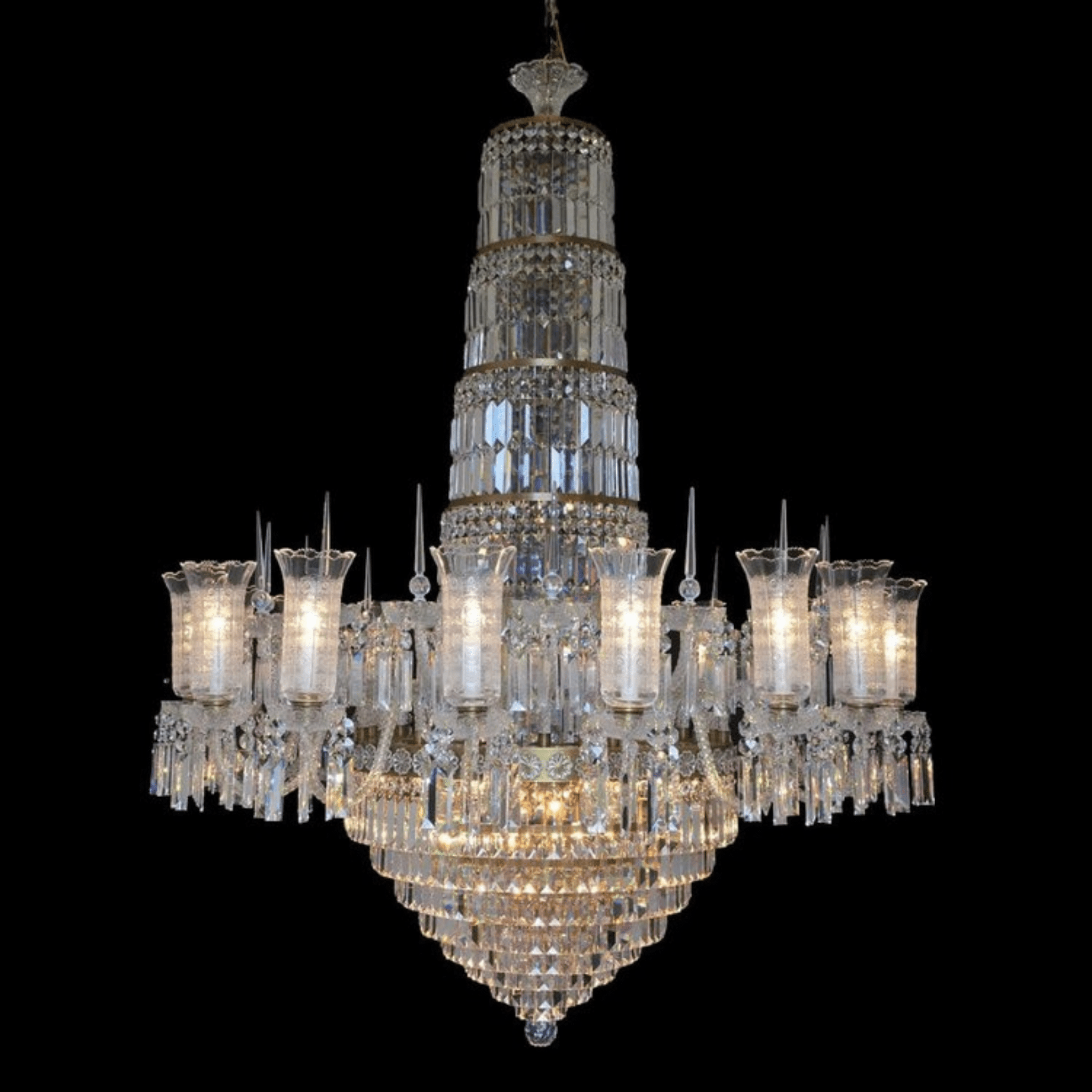 Lances 32 Crystal Glass Chandelier - Wranovsky - Luxury Lighting BoutiqueTraditional Crystal ChandeliersWranovsky