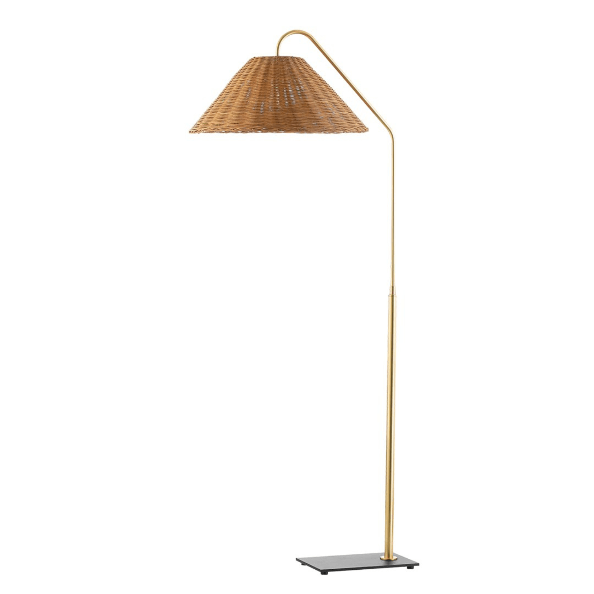 Lauren Floor Lamp (HL599401 - AGB/TBK) - Mitzi - Luxury Lighting BoutiqueBrass/Metal ChandeliersMitzi