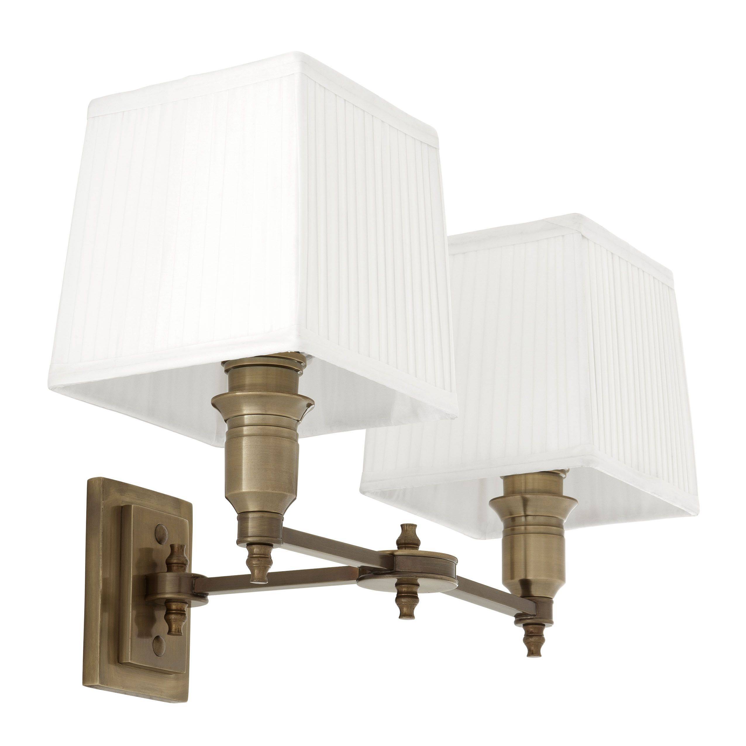 Lexington Wall Lamp - Single | Double - Brass | Nickel - Eichholtz - Luxury Lighting BoutiqueWall LightsEichholtz
