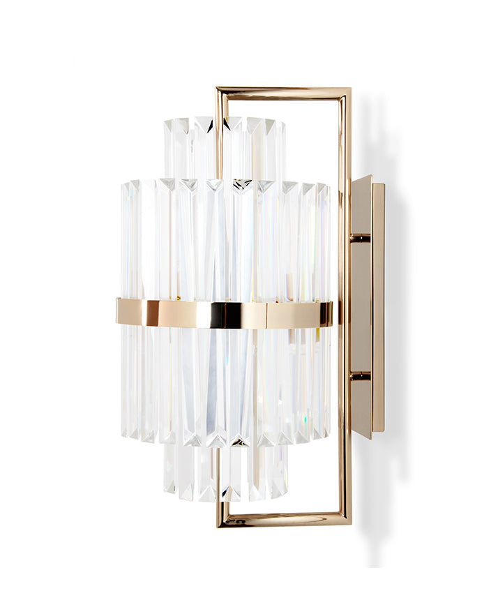 Liberty II 8 Light Crystal Wall Sconce - Luxxu - Luxury Lighting Boutique