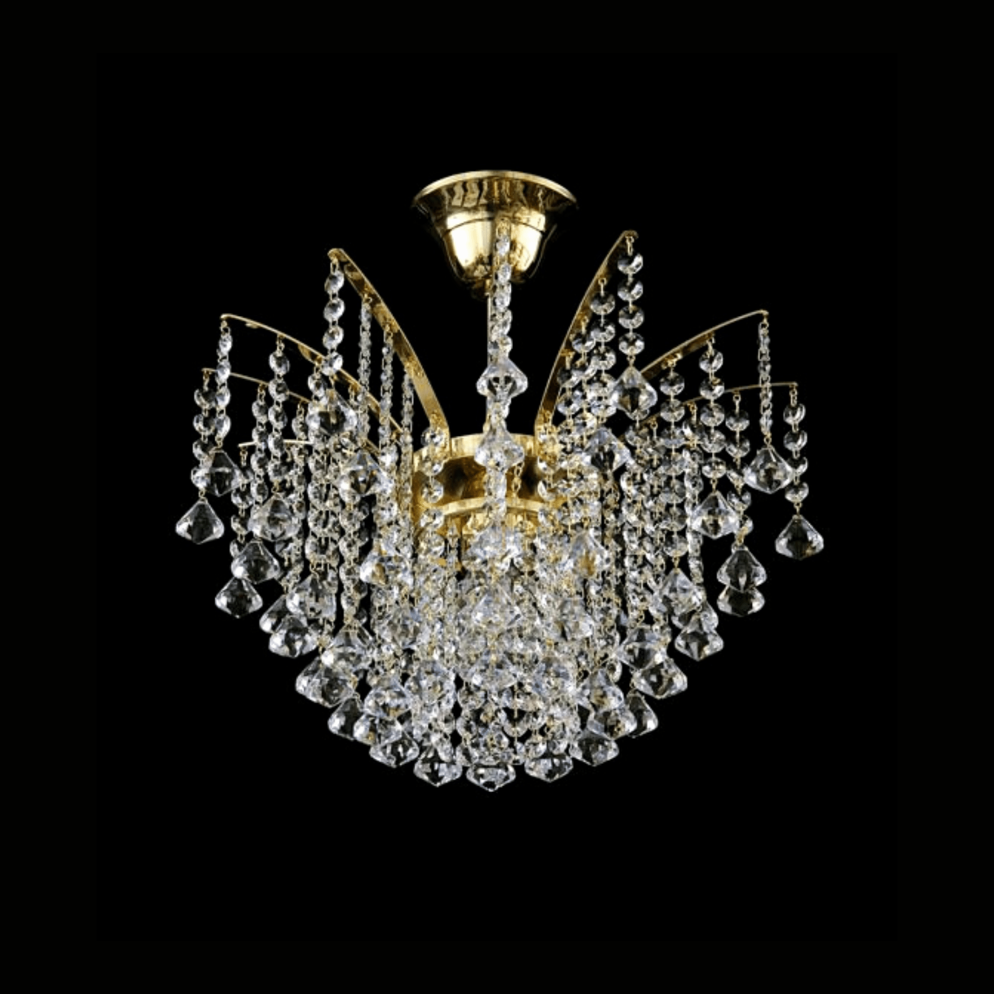 Lucca 1 Crystal Glass Chandelier - Wranovsky - Luxury Lighting BoutiqueChandelierWranovsky