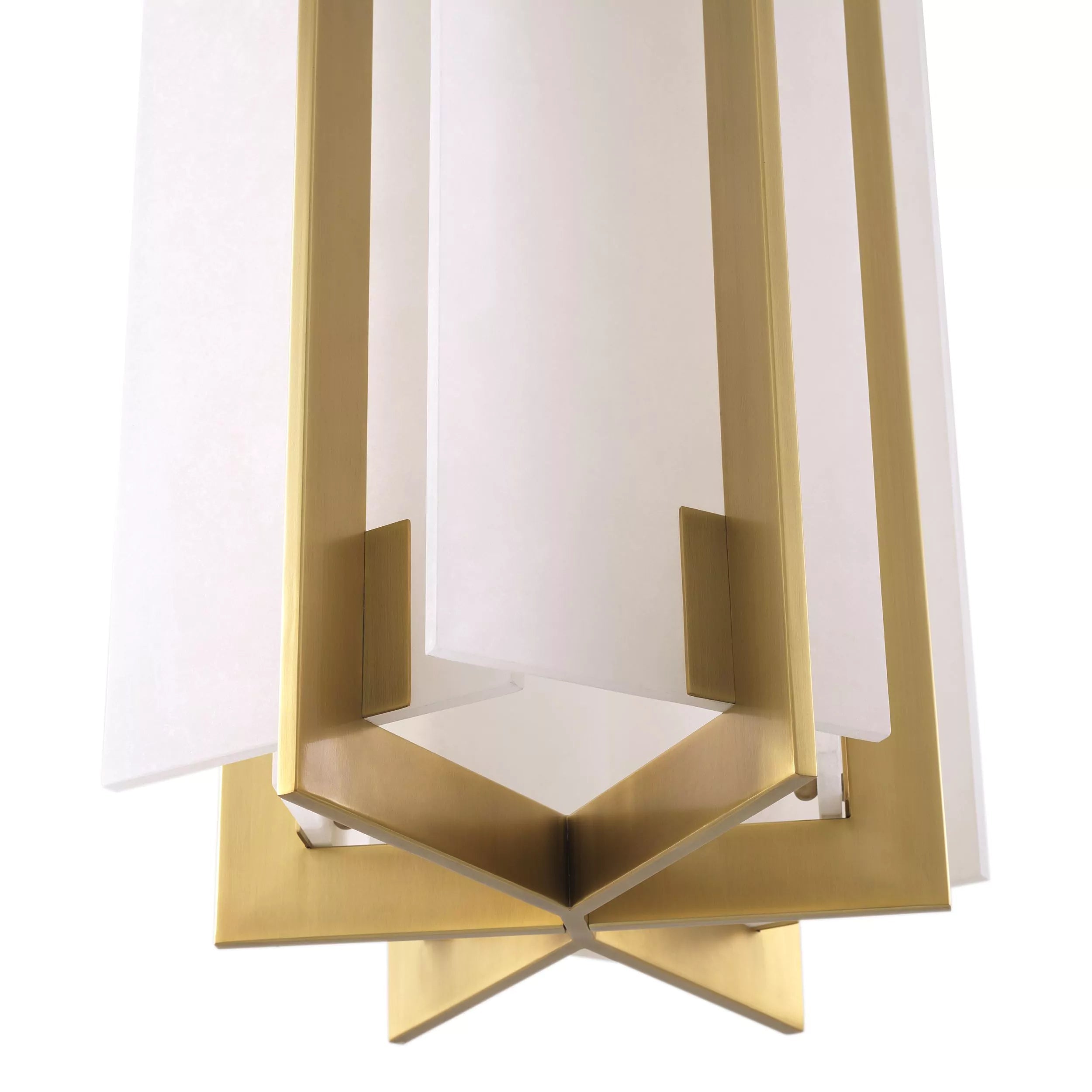 Lugano Modern Brass Chandelier - (Antique Brass Finish | Alabaster) - Eichholtz - Luxury Lighting Boutique