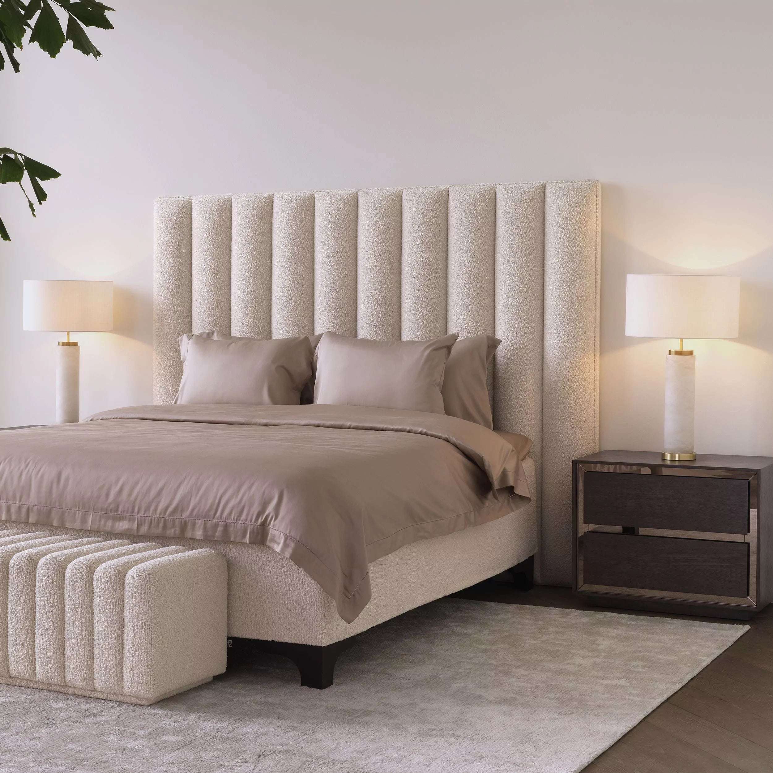 Lxry Table Lamp - (Grey Marble/White/Cream Alabaster) Eichholtz - Luxury Lighting Boutique