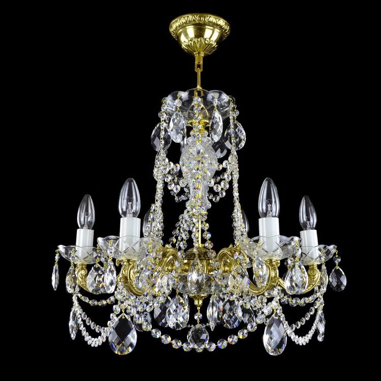 Maia 6 Light Crystal Chandelier - Wranovsky - Luxury Lighting BoutiqueTraditional Crystal ChandeliersWranovsky