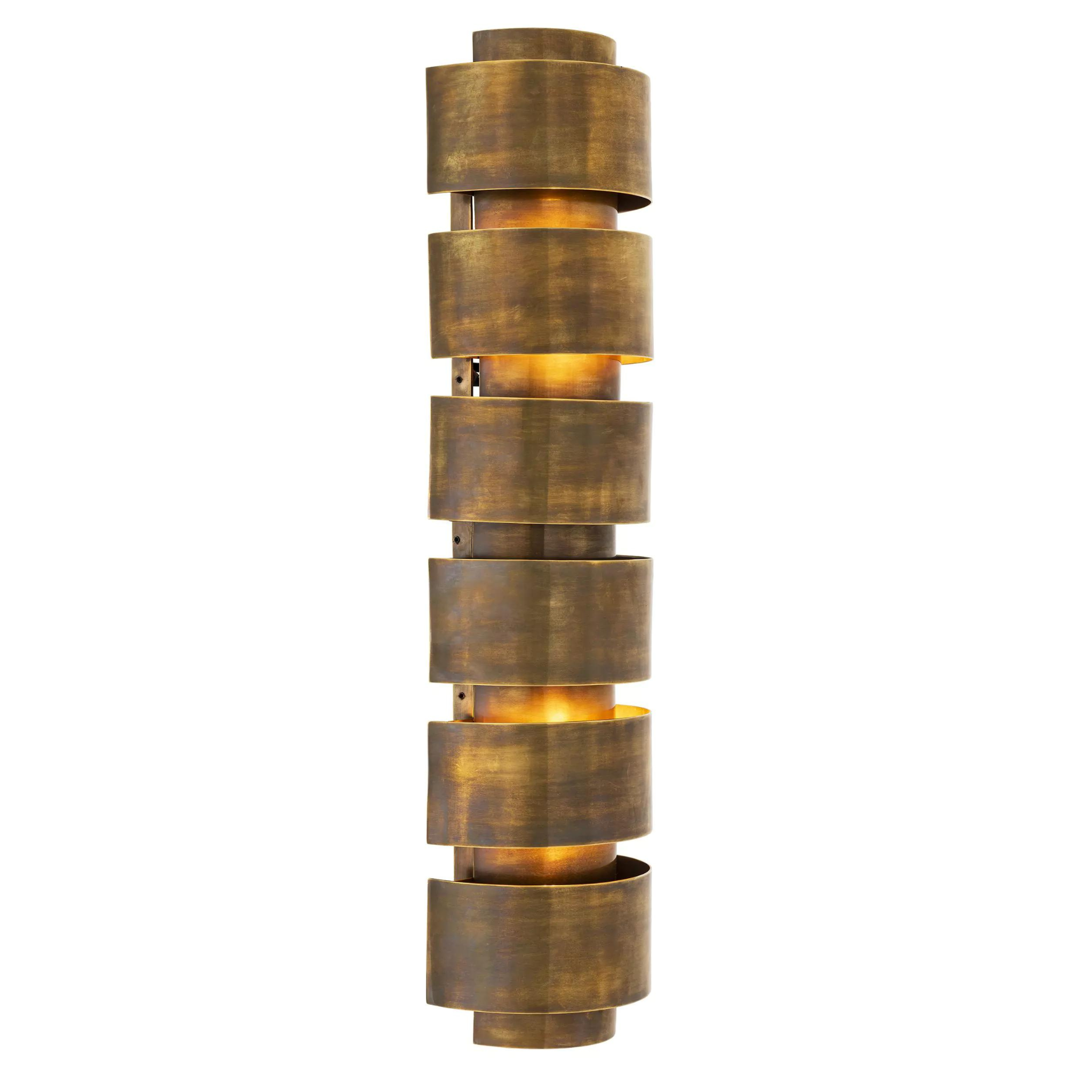 Manetti S/L Wall Lamp (Vintage Brass Finish) - Eichholtz - Luxury Lighting Boutique