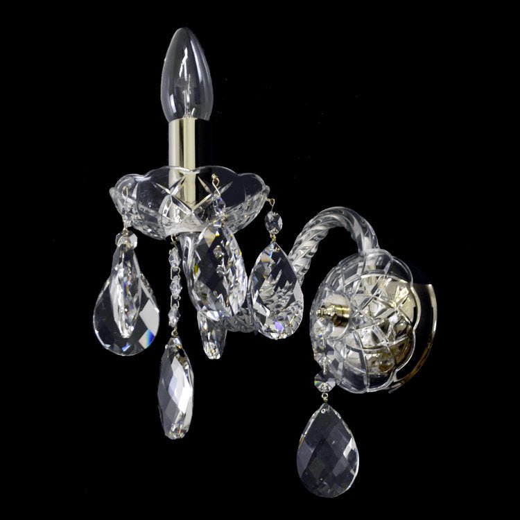 Maniera 1 Crystal Glass Wall Lights (Gold/Silver) - Wranovsky - Luxury Lighting BoutiqueTraditional Crystal ChandeliersWranovsky