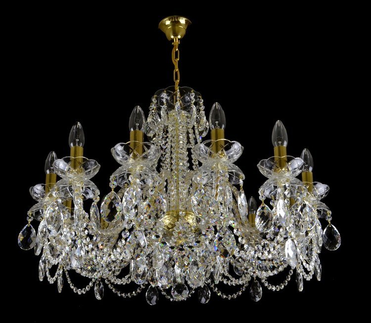 Maniera 12 Crystal Glass Chandelier (Alpha/Beta/Gamma) - Wranovsky - Luxury Lighting BoutiqueTraditional Crystal ChandeliersWranovsky