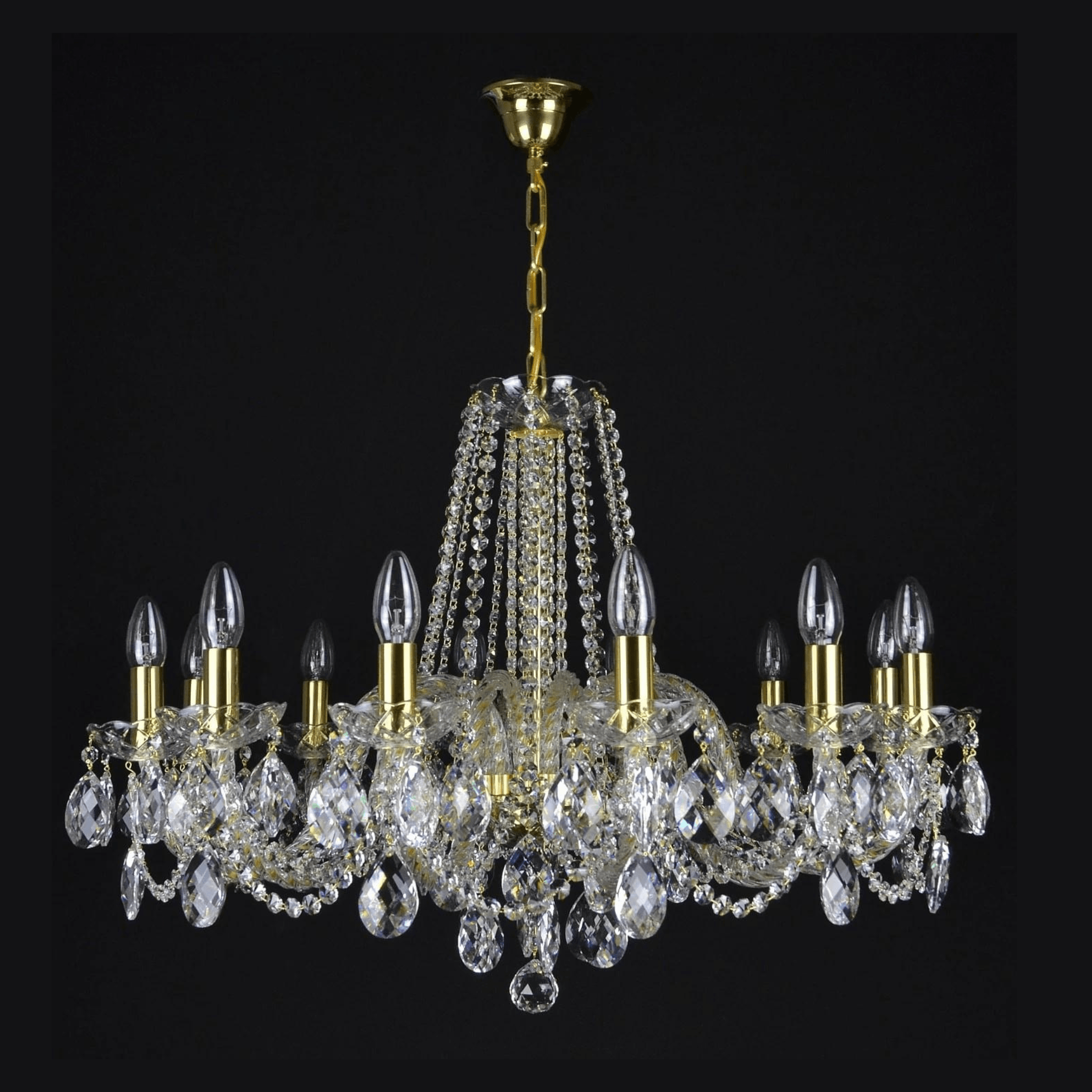 Maniera 12 Light Crystal Chandelier - Wranovsky - Luxury Lighting BoutiqueTraditional Crystal ChandeliersWranovsky