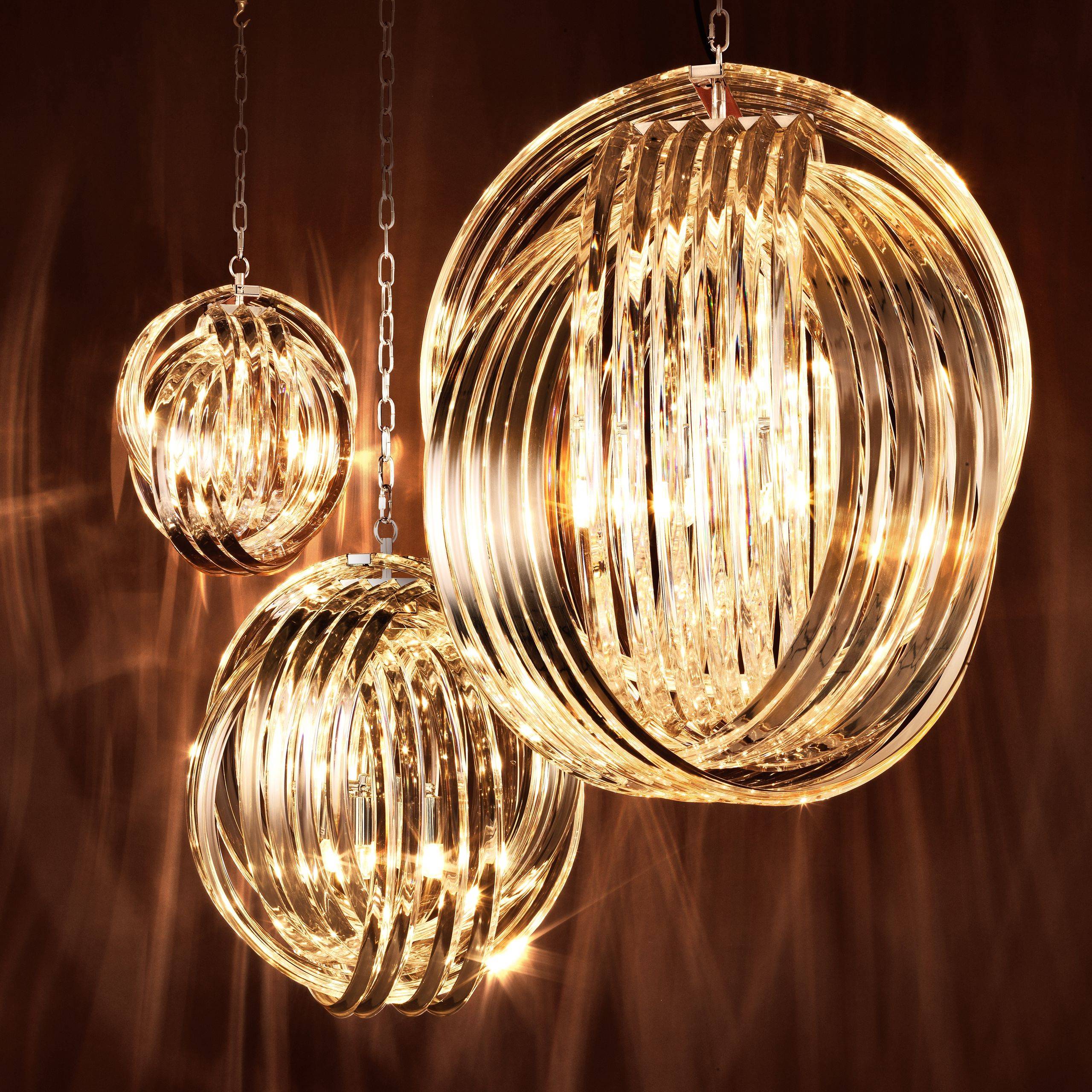 Marco Polo L Modern Chandelier - Nickel - Eichholtz - Luxury Lighting BoutiqueCeiling LightEichholtz