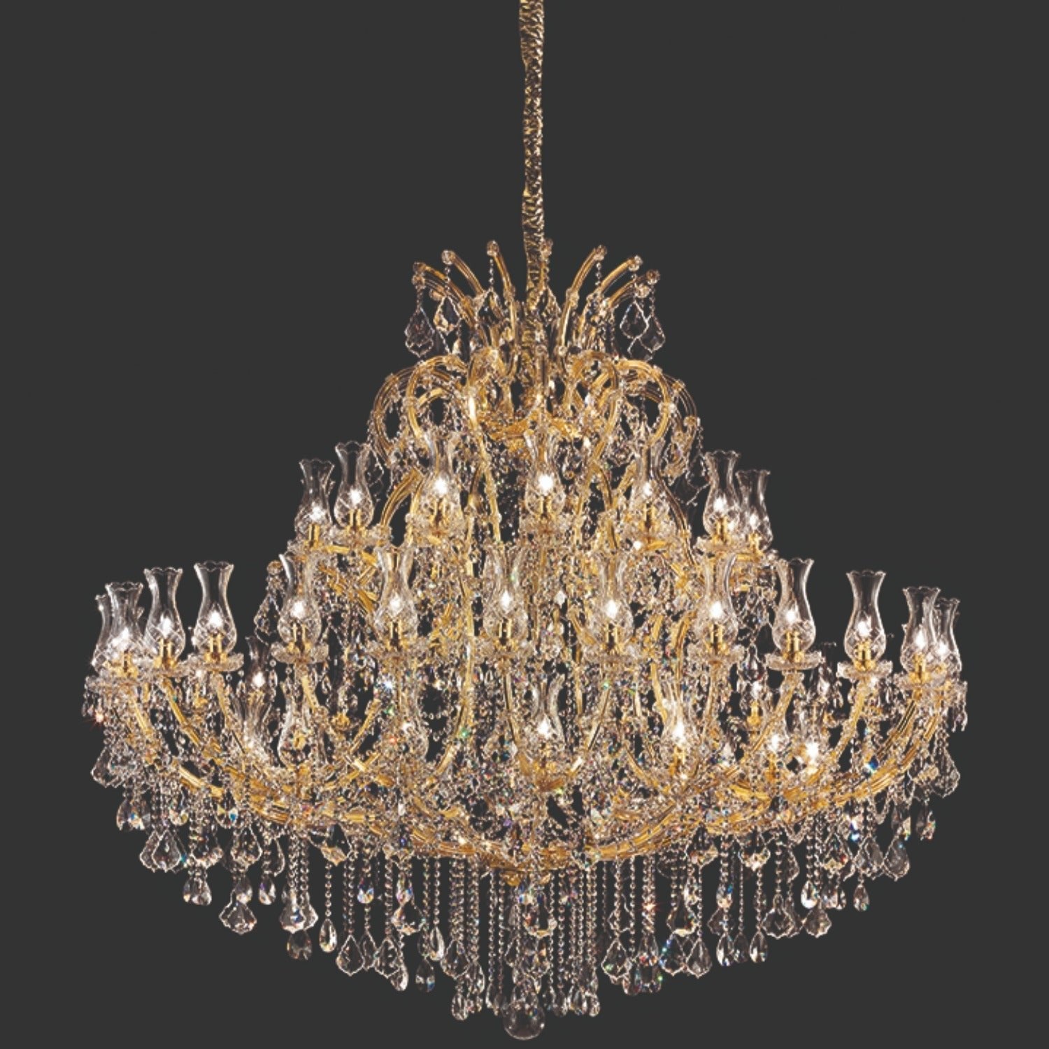 Maria Theresa 15 - 56 Light Crystal Glass Chandeliers(S/M/L) - Masiero VE 905 - Luxury Lighting BoutiqueTraditional Crystal ChandeliersMasiero