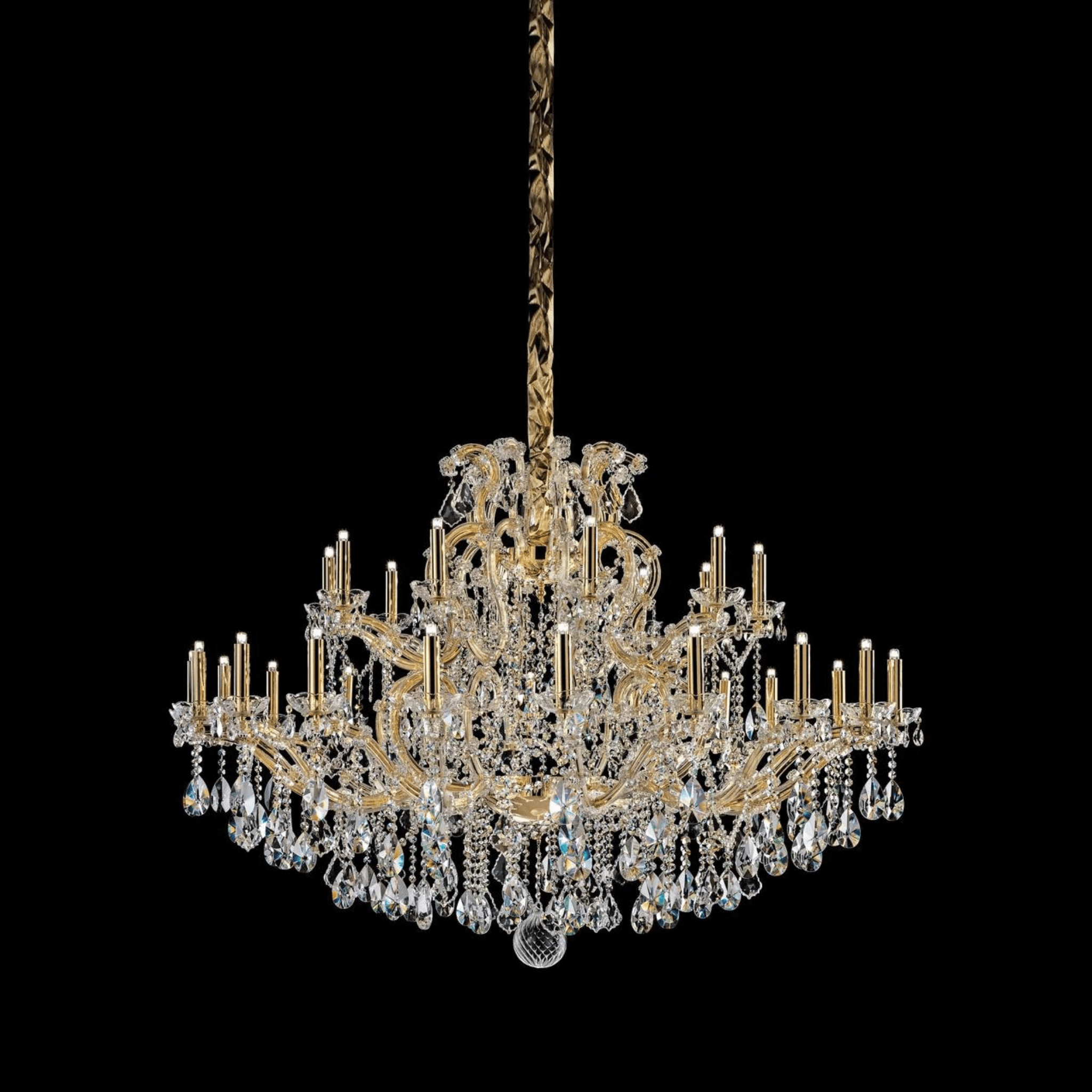 Maria Theresa 15 - 60 Light Crystal Glass Chandelier (S/M/L) - Masiero VE 909 - Luxury Lighting BoutiqueTraditional Crystal ChandeliersMasiero