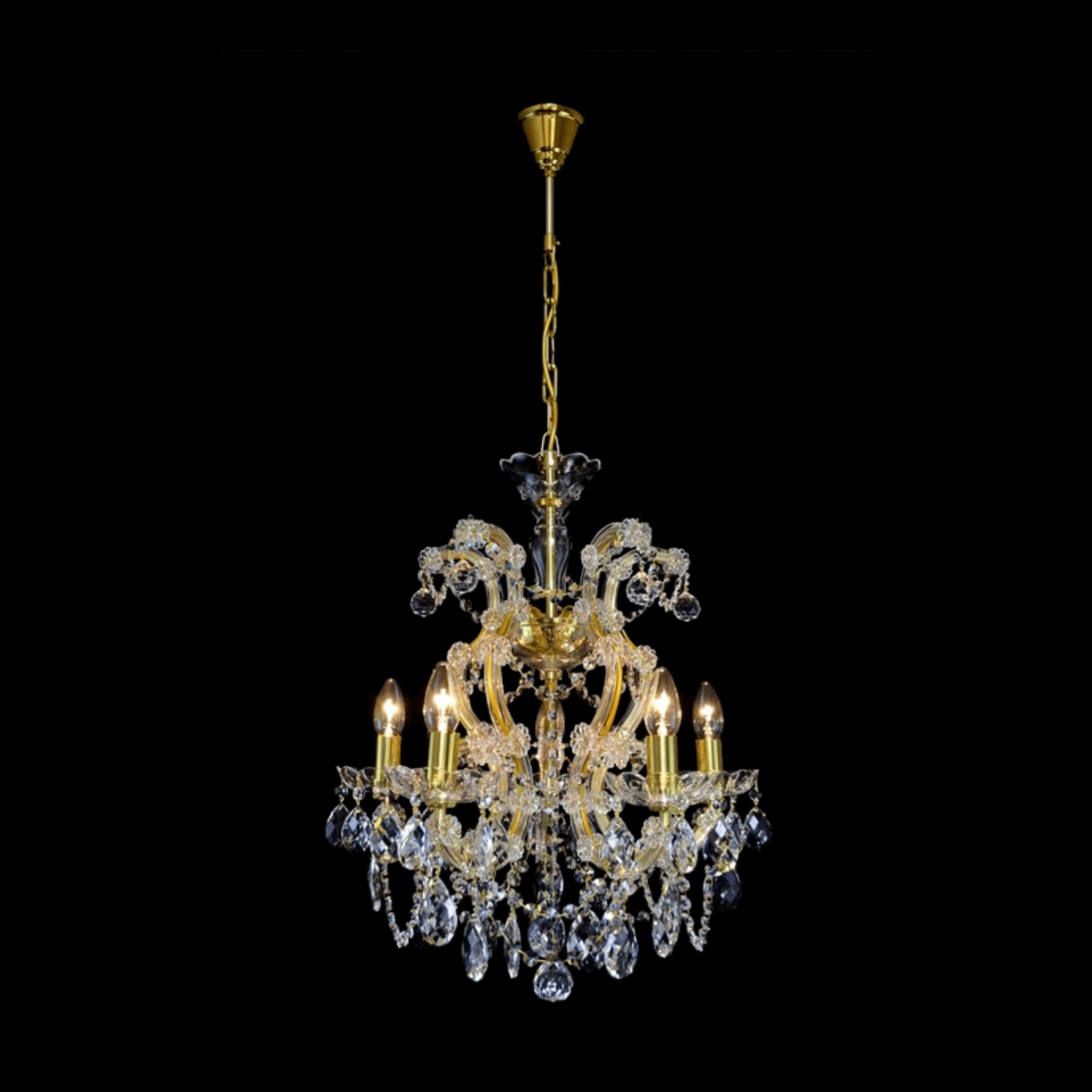 Maria Theresa 5 Crystal Glass Chandelier - Wranovsky - Luxury Lighting BoutiqueChandelierWranovsky
