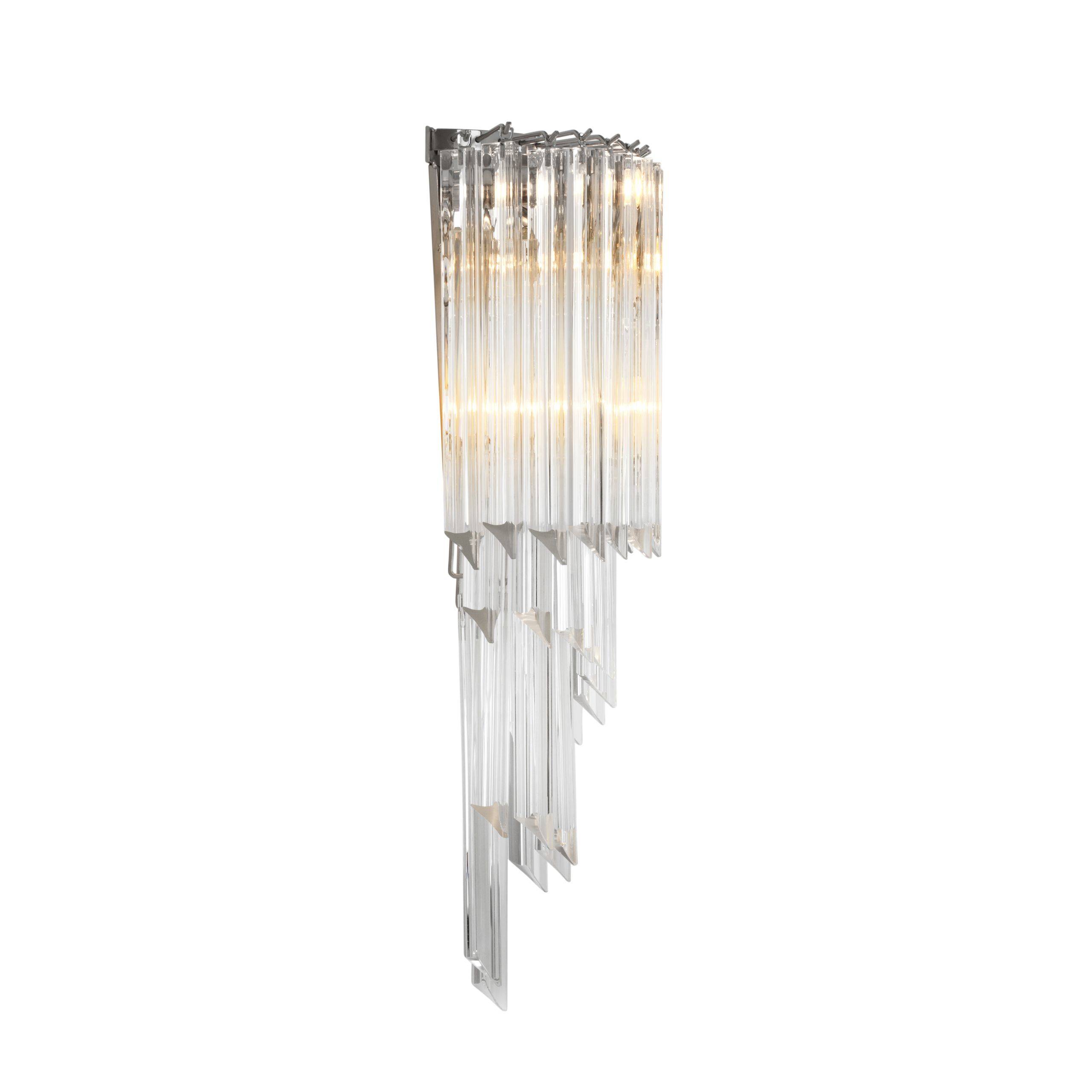 Marino Glass Wall Lamp - Nickel - Eichholtz - Luxury Lighting BoutiqueWall LightsEichholtz
