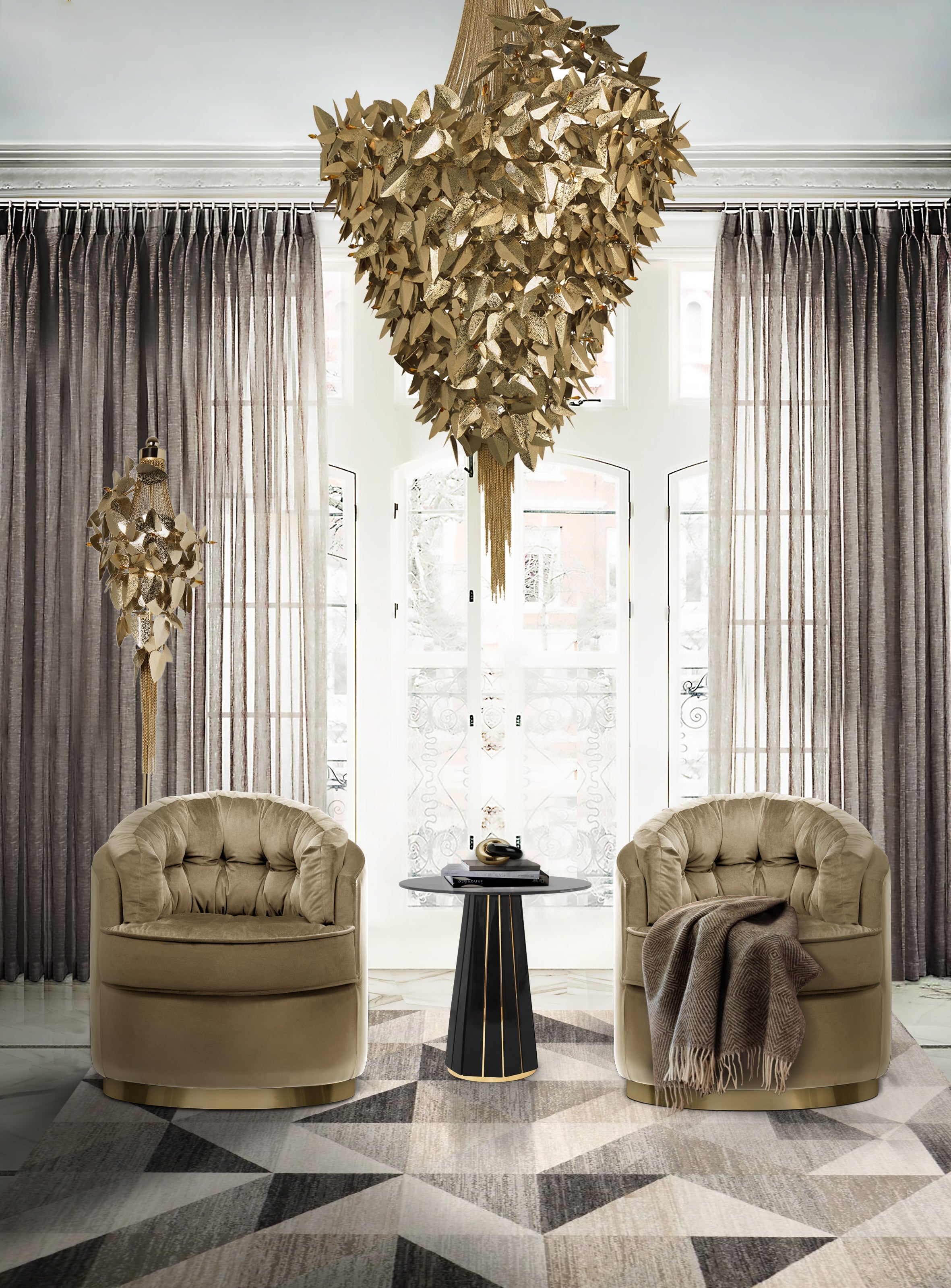 McQueen II 47 Light Crystal Modern Chandelier - Luxxu - Luxury Lighting Boutique