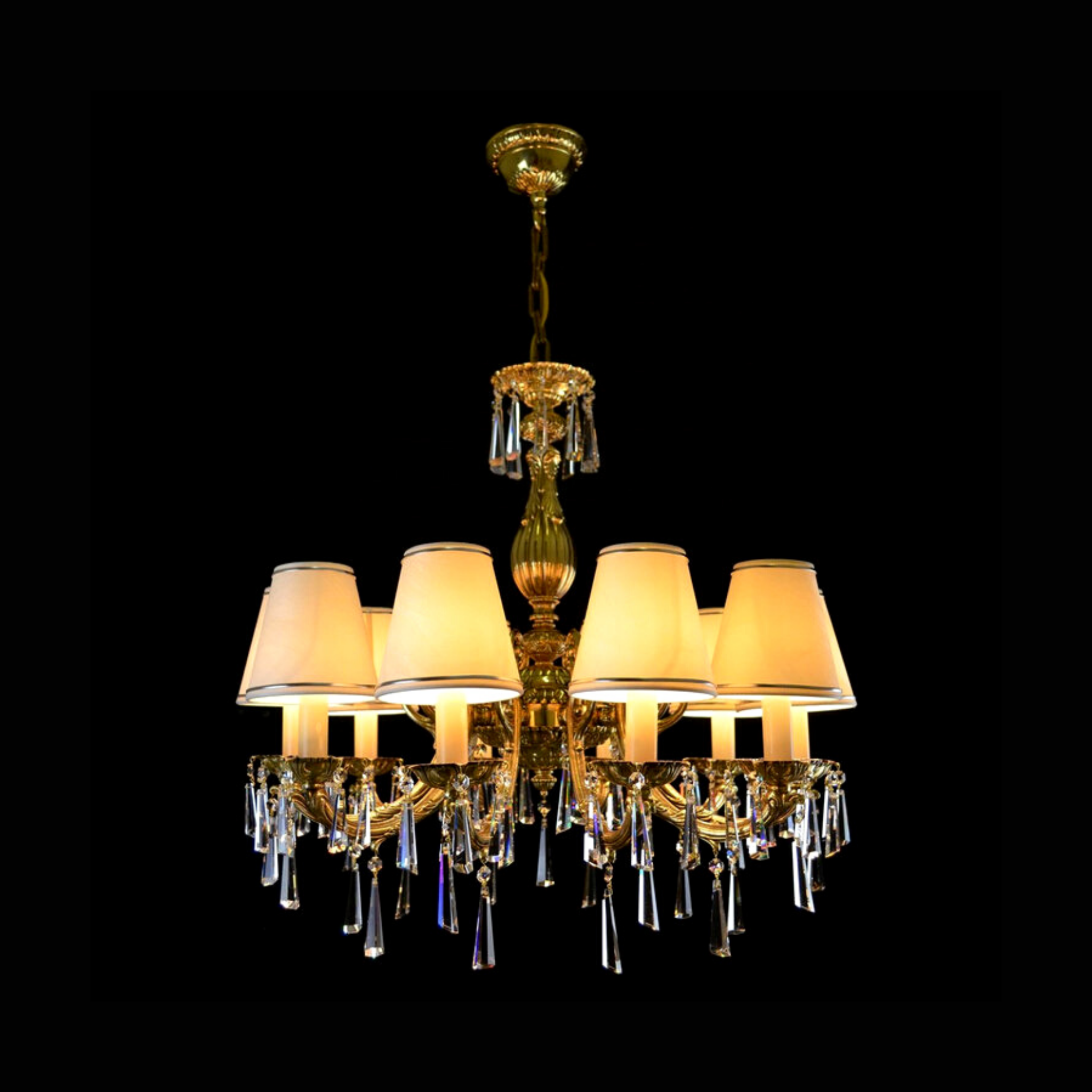 Meissa 10 Crystal Glass Chandelier - Wranovsky - Luxury Lighting Boutique