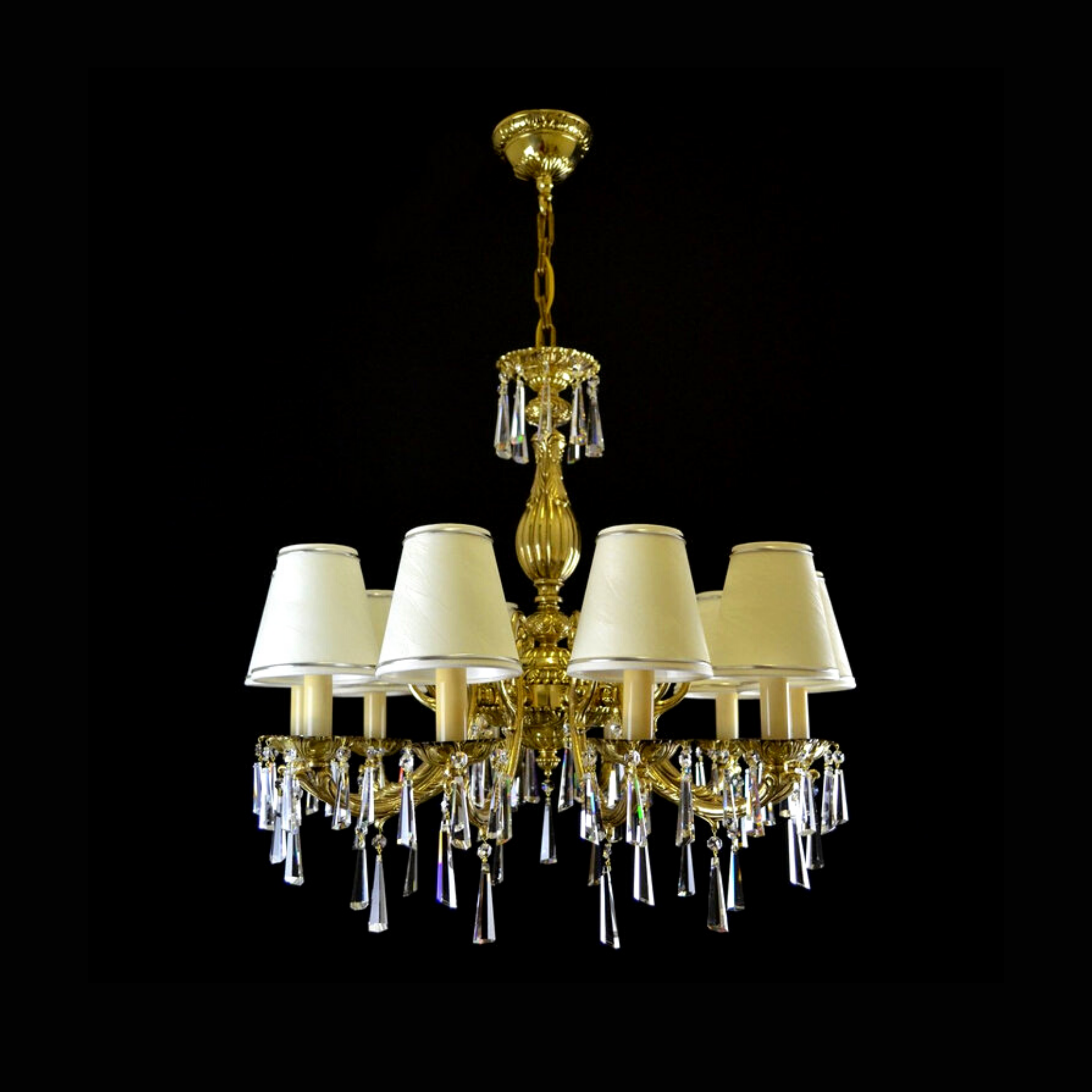 Meissa 10 Crystal Glass Chandelier - Wranovsky - Luxury Lighting Boutique