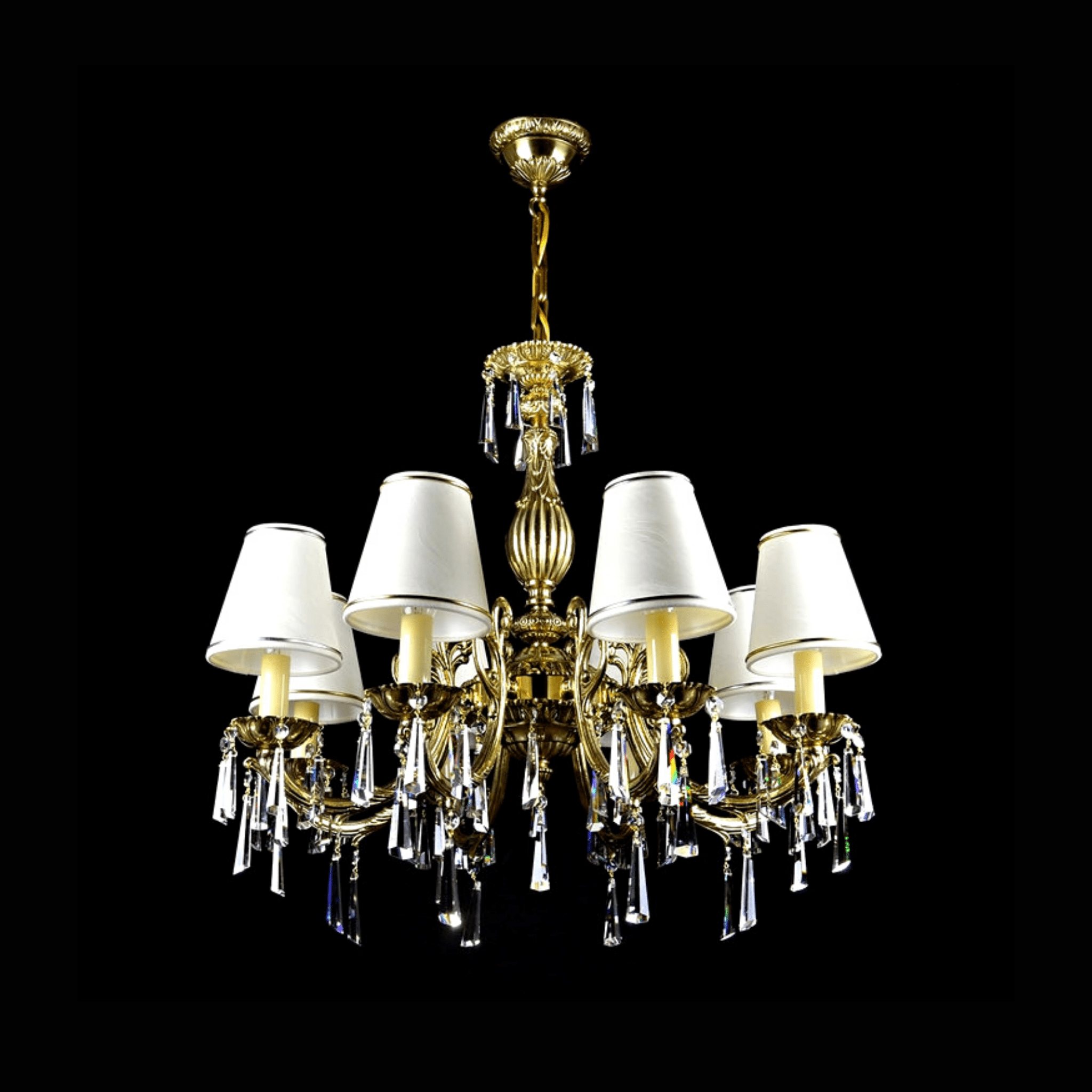 Meissa 8 Crystal Glass Chandelier - Wranovsky - Luxury Lighting BoutiqueBrass/Metal ChandeliersWranovsky