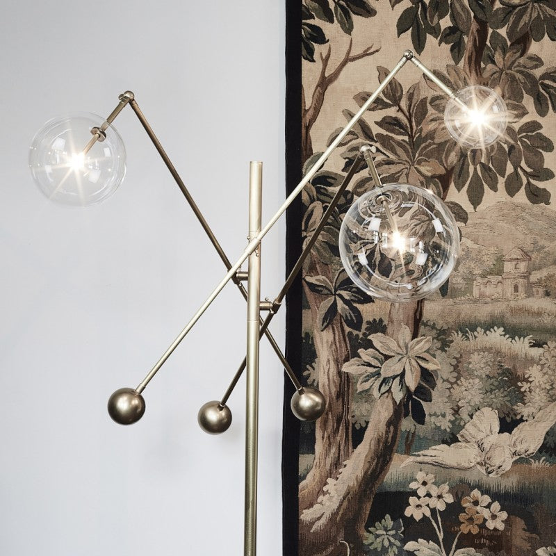 Milan 3 Arm Floor Lamp - Schwung - Luxury Lighting Boutique