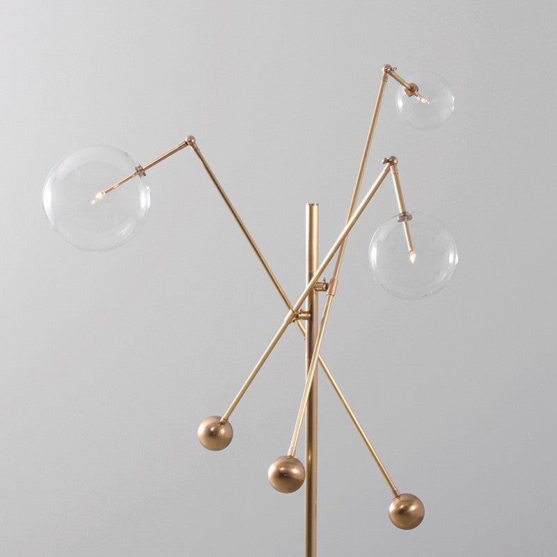 Milan 3 Arm Floor Lamp - Schwung - Luxury Lighting Boutique