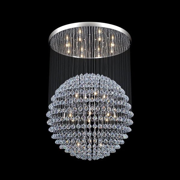 Modern 24 Light Crystal Sphere Chandelier - Glass LPS - Luxury Lighting BoutiqueModern Crystal ChandeliersGlass LPS