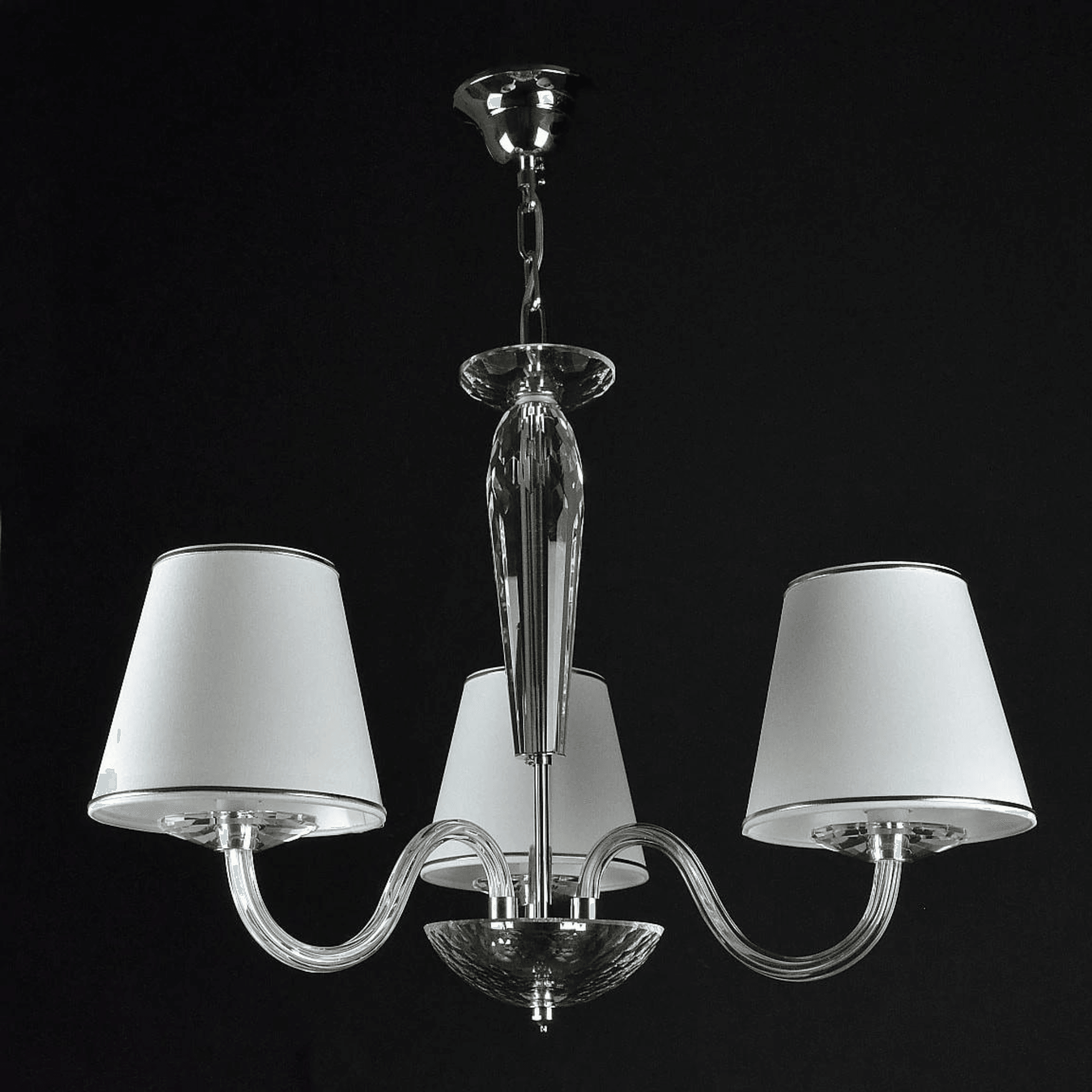 Modern 3 Light Crystal Chandelier - Wranovsky - Luxury Lighting Boutique
