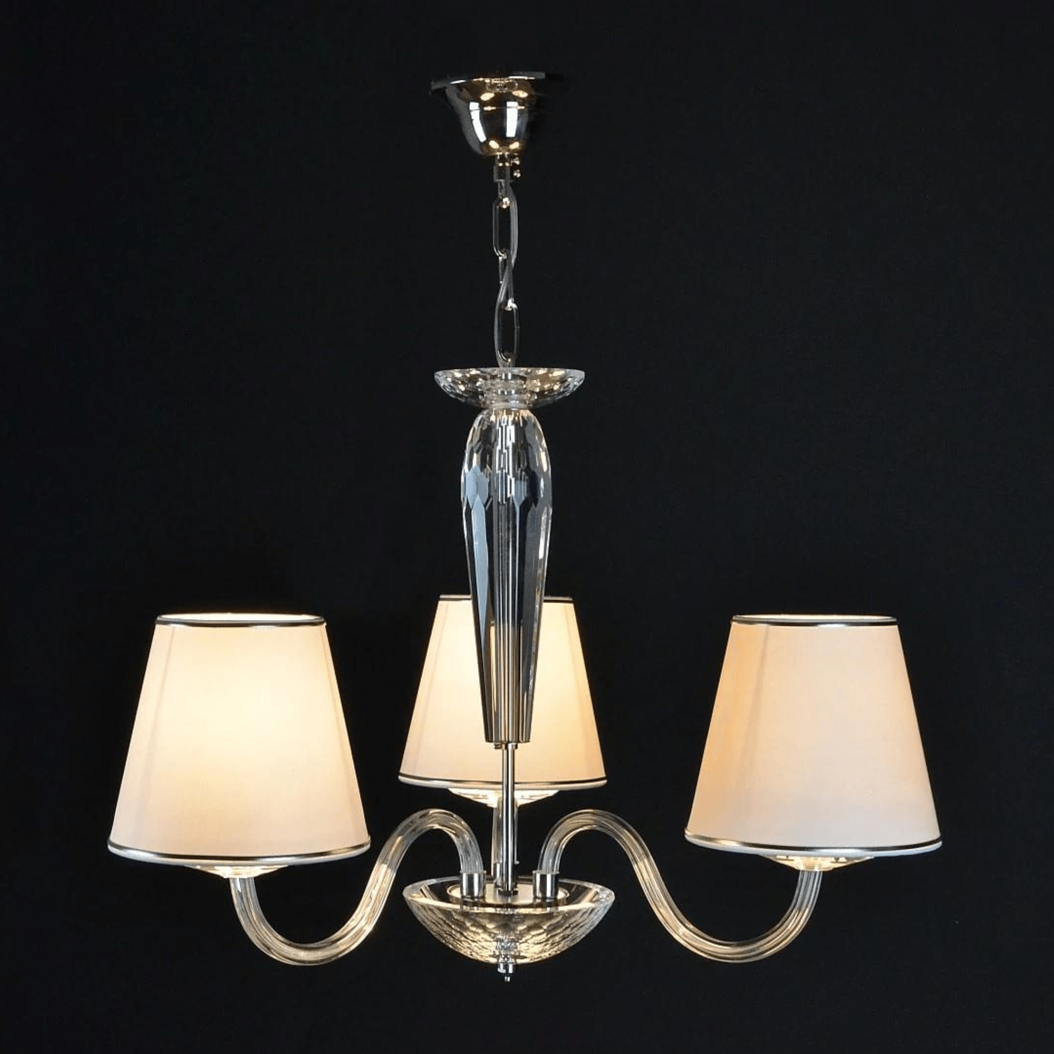 Modern 3 Light Crystal Chandelier - Wranovsky - Luxury Lighting BoutiqueBasket & Pendant ChandeliersWranovsky